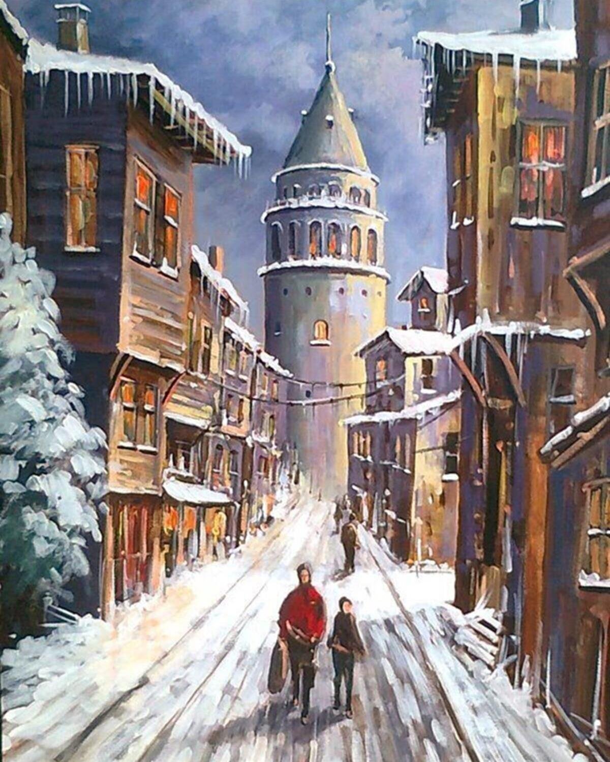 Sayılarla Boyama Seti Eski Galata Evleri