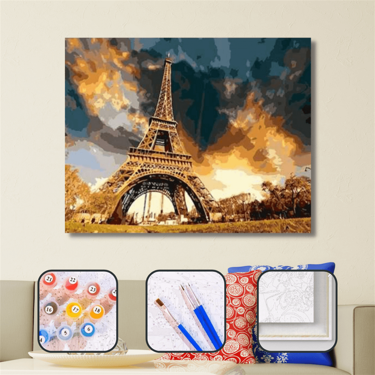 Sayılarla Boyama Seti Eyfel Kulesi
