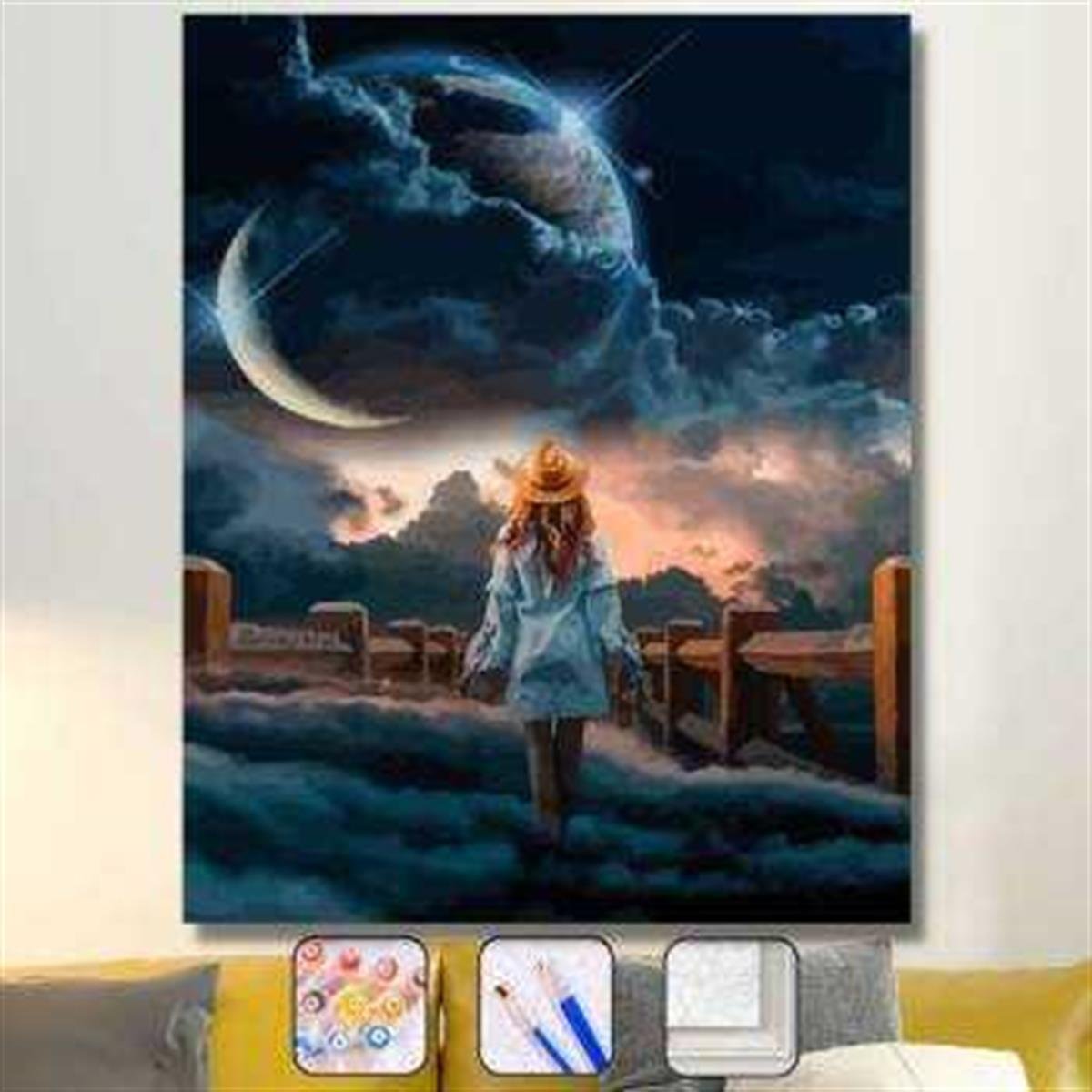 Sayılarla Boyama Seti Gökyüzü Seyri