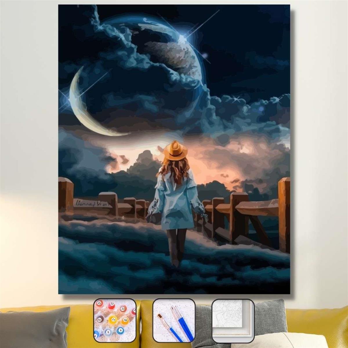 Sayılarla Boyama Seti Gökyüzü Seyri