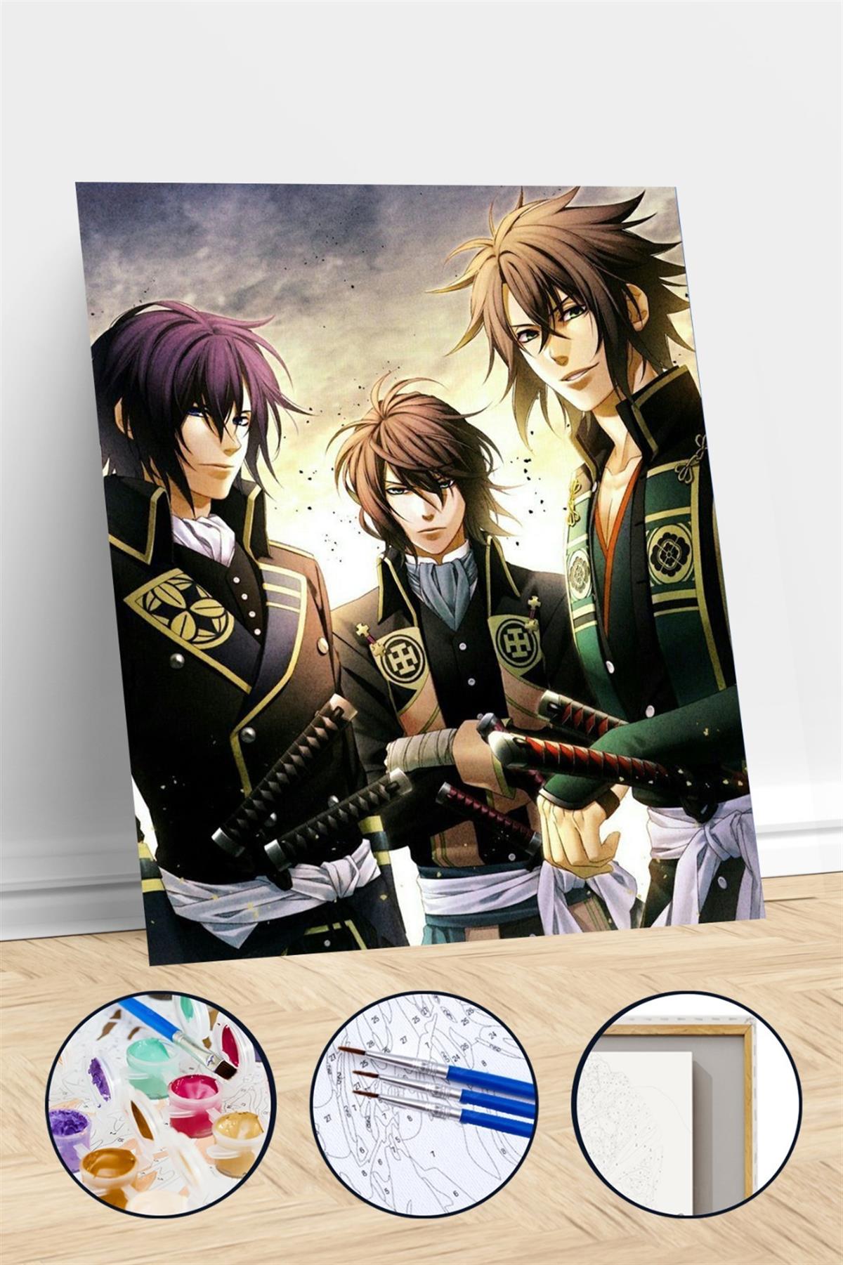 Sayılarla Boyama Seti Hakuoki Karakterler