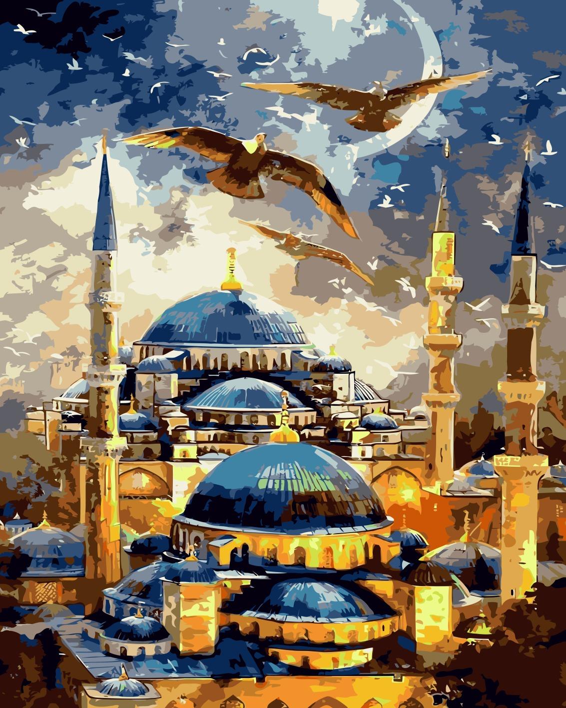 Sayılarla Boyama Seti İstanbul Minareleri