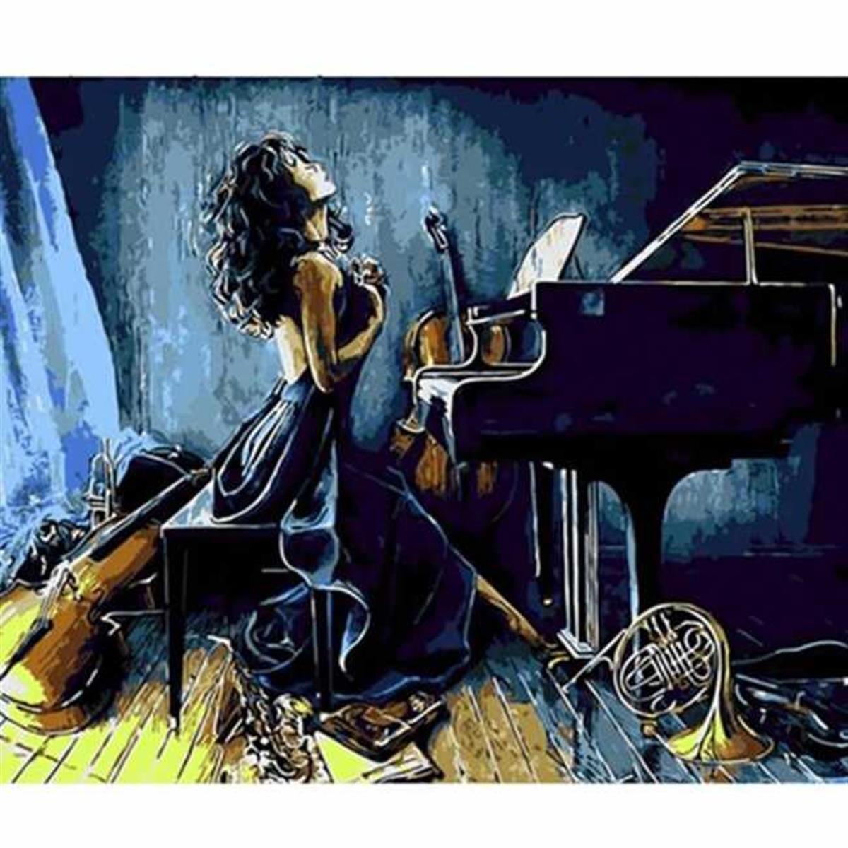Sayılarla Boyama Seti Müzik ve Kadın 50x65cm