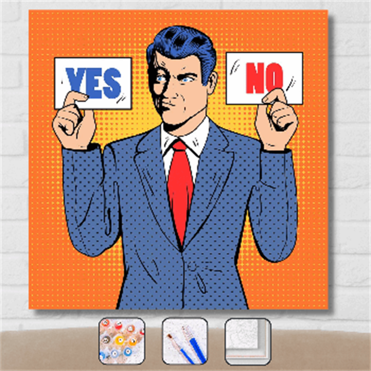 Sayılarla Boyama Seti Pop Art Yes No
