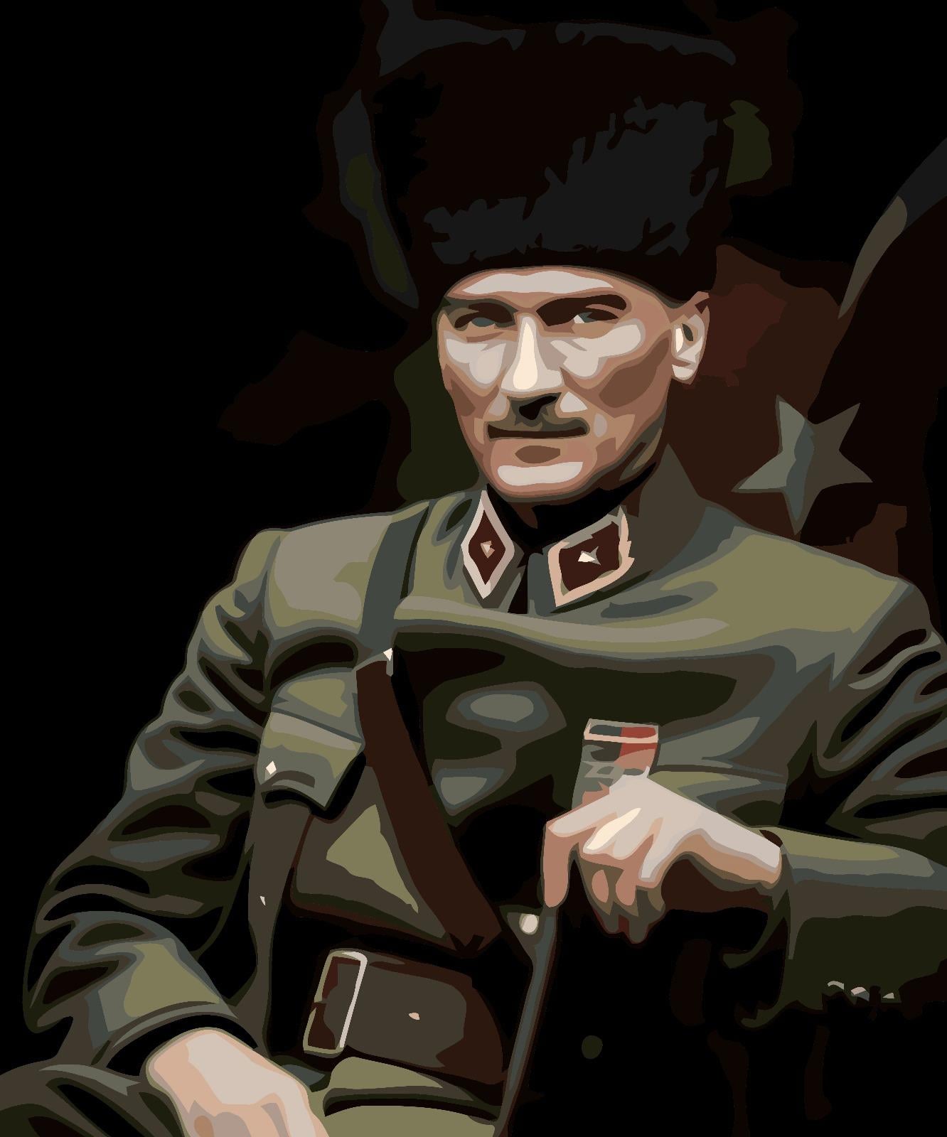 Sayılarla Boyama Seti Üniformalı Atatürk