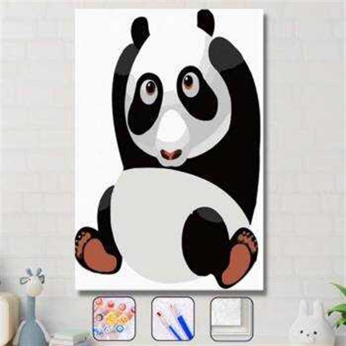 Sayılarla Boyama Seti Uykulu Panda