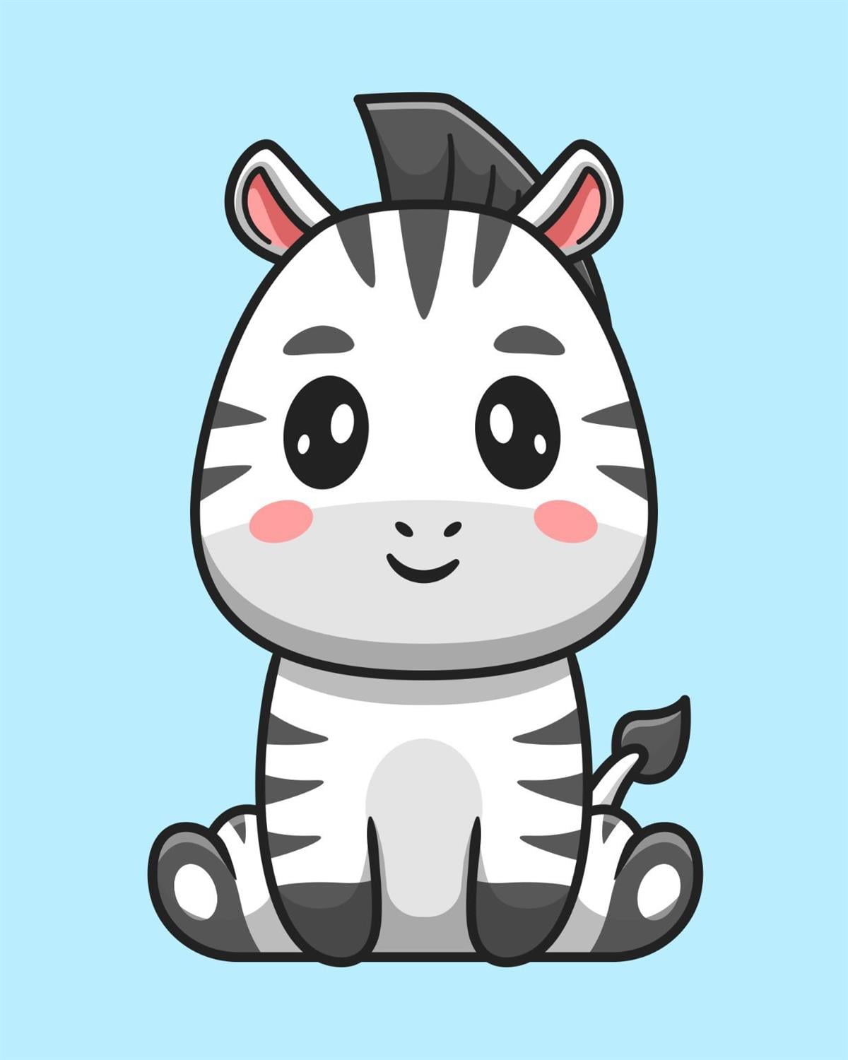 Sayılarla Boyama Seti Yavru Zebra