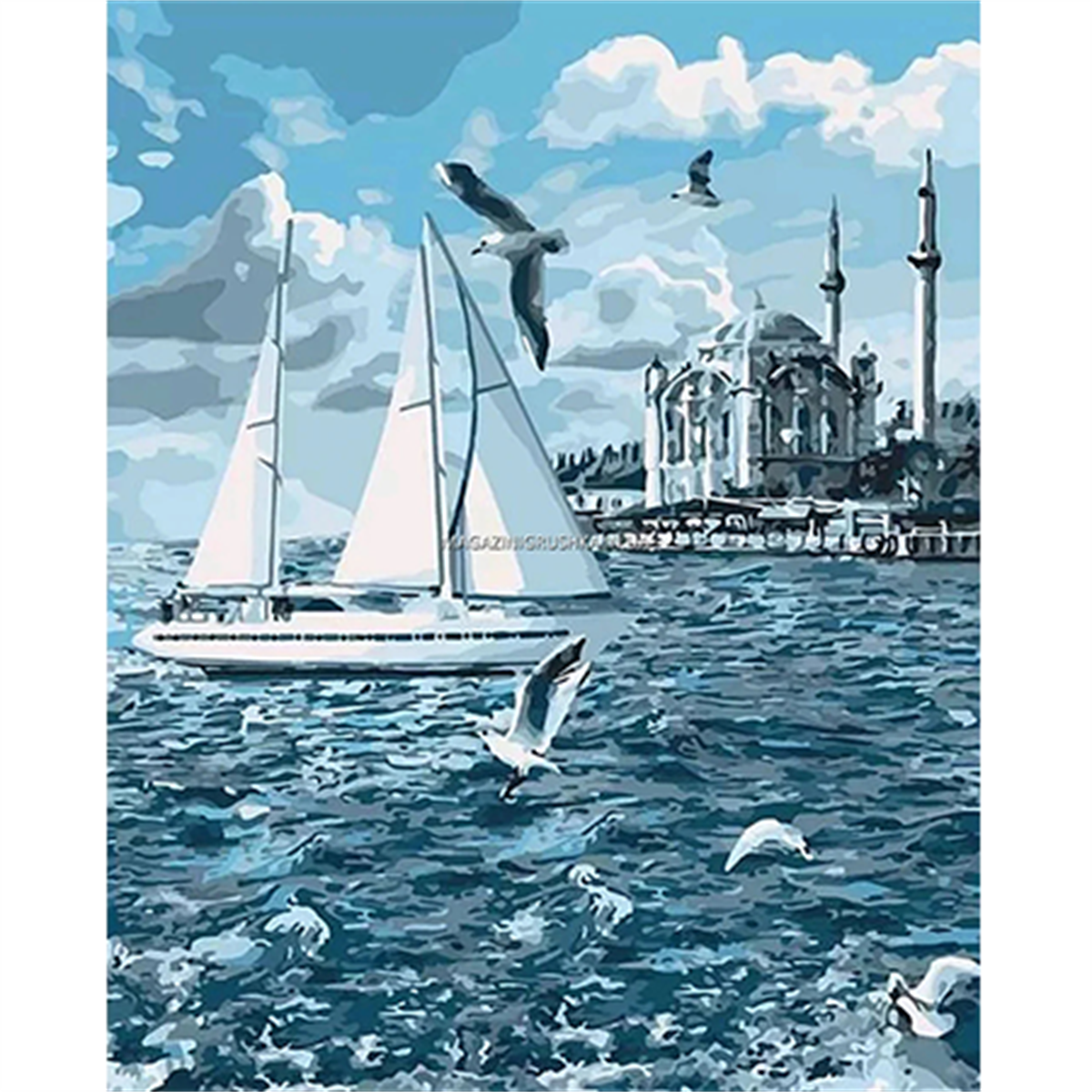 Sayılarla Boyama Seti Yelken Mart Ve Cami