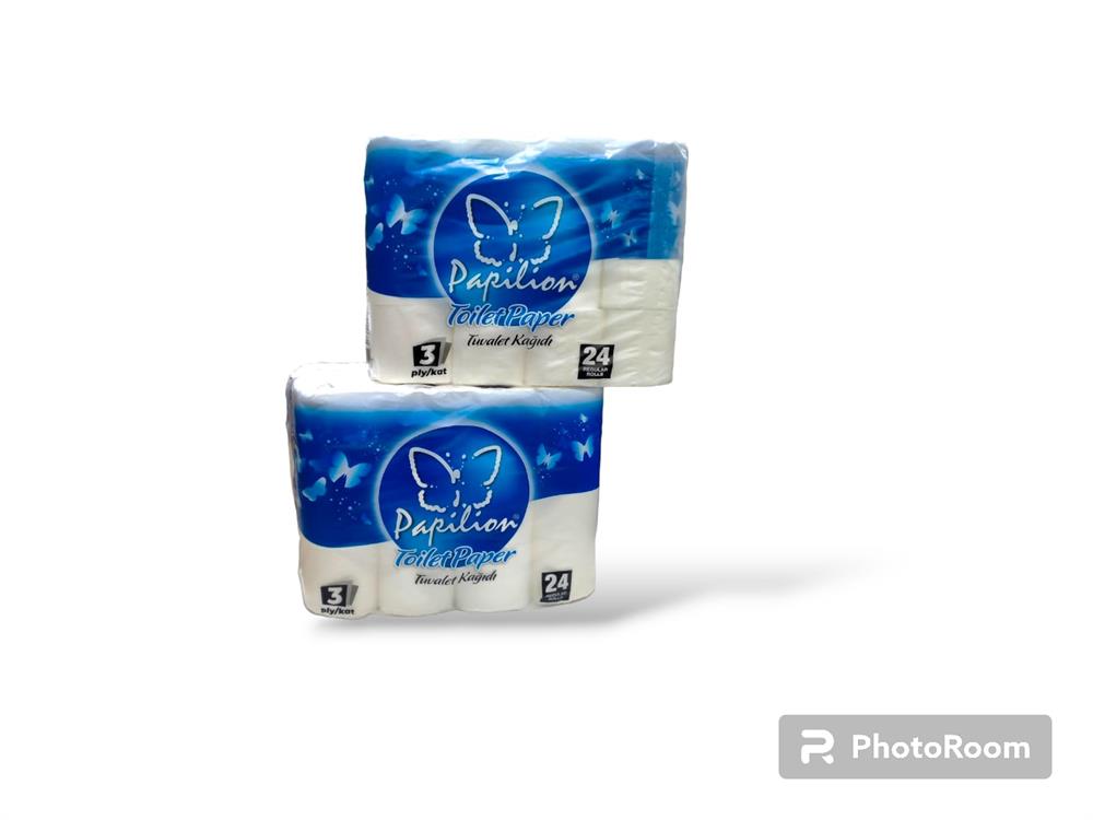 TUVALET KAĞIDI PAPİLİON  3 KATLI 48'Lİ 2 PAKET