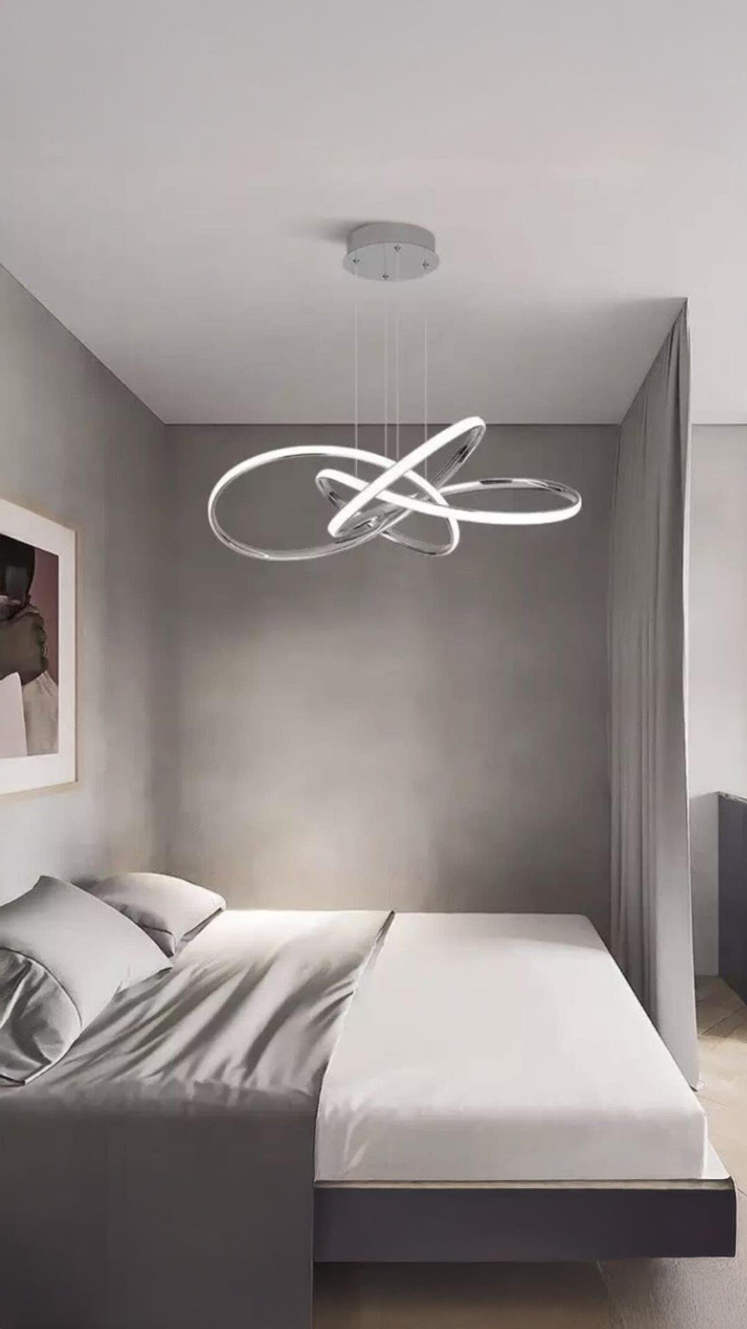 A Ithal Ürün Modern Sarkıt Power Led Avize Beyaz Işık Krom Ledli Avize