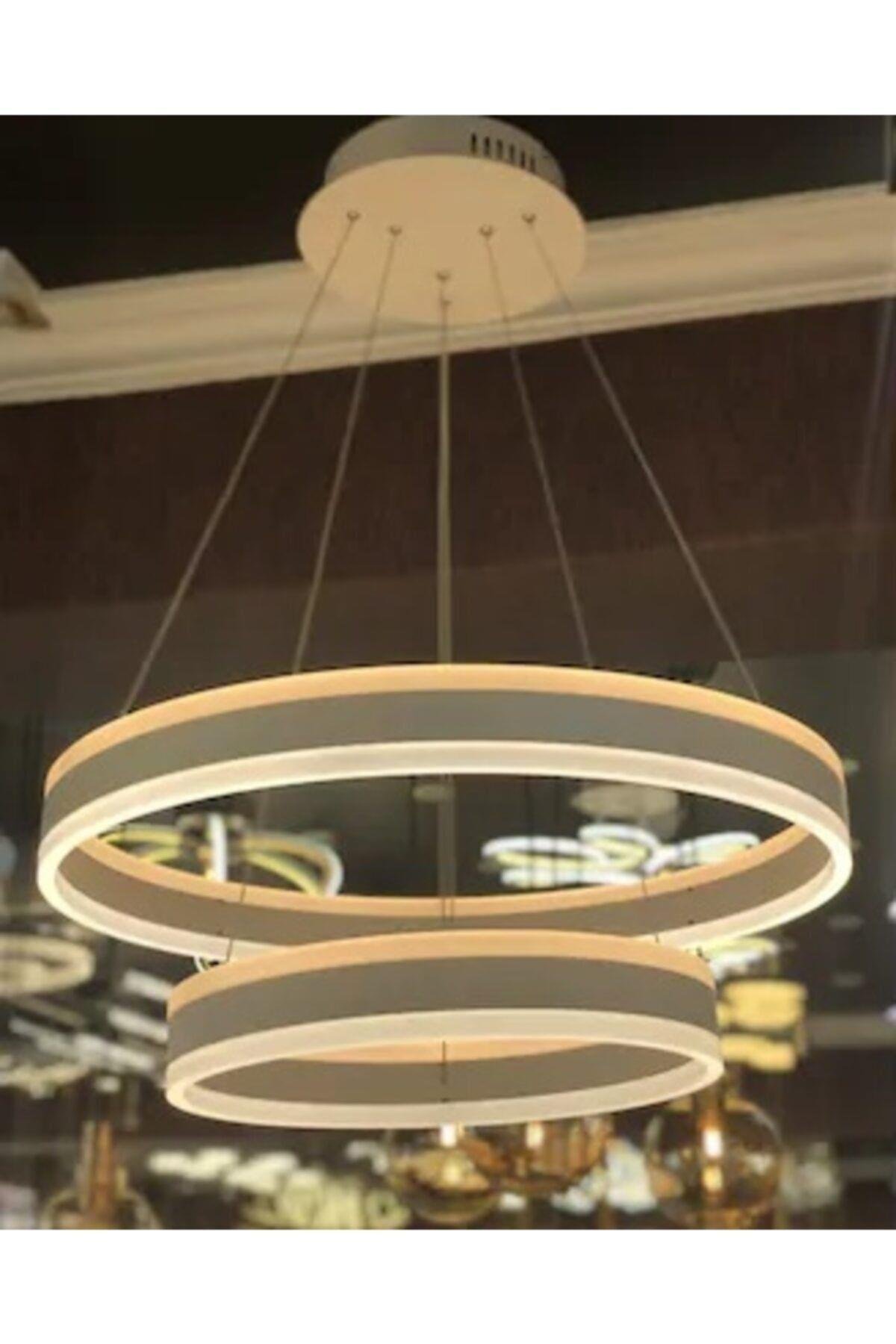 A+ Luxury Modern Sarkıt Power Led Oval Avize Kademeli 3 Renk Concept Ürün