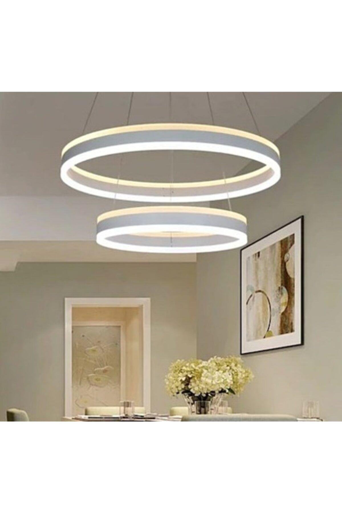 A+ Luxury Modern Sarkıt Power Led Oval Avize Kademeli 3 Renk Concept Ürün