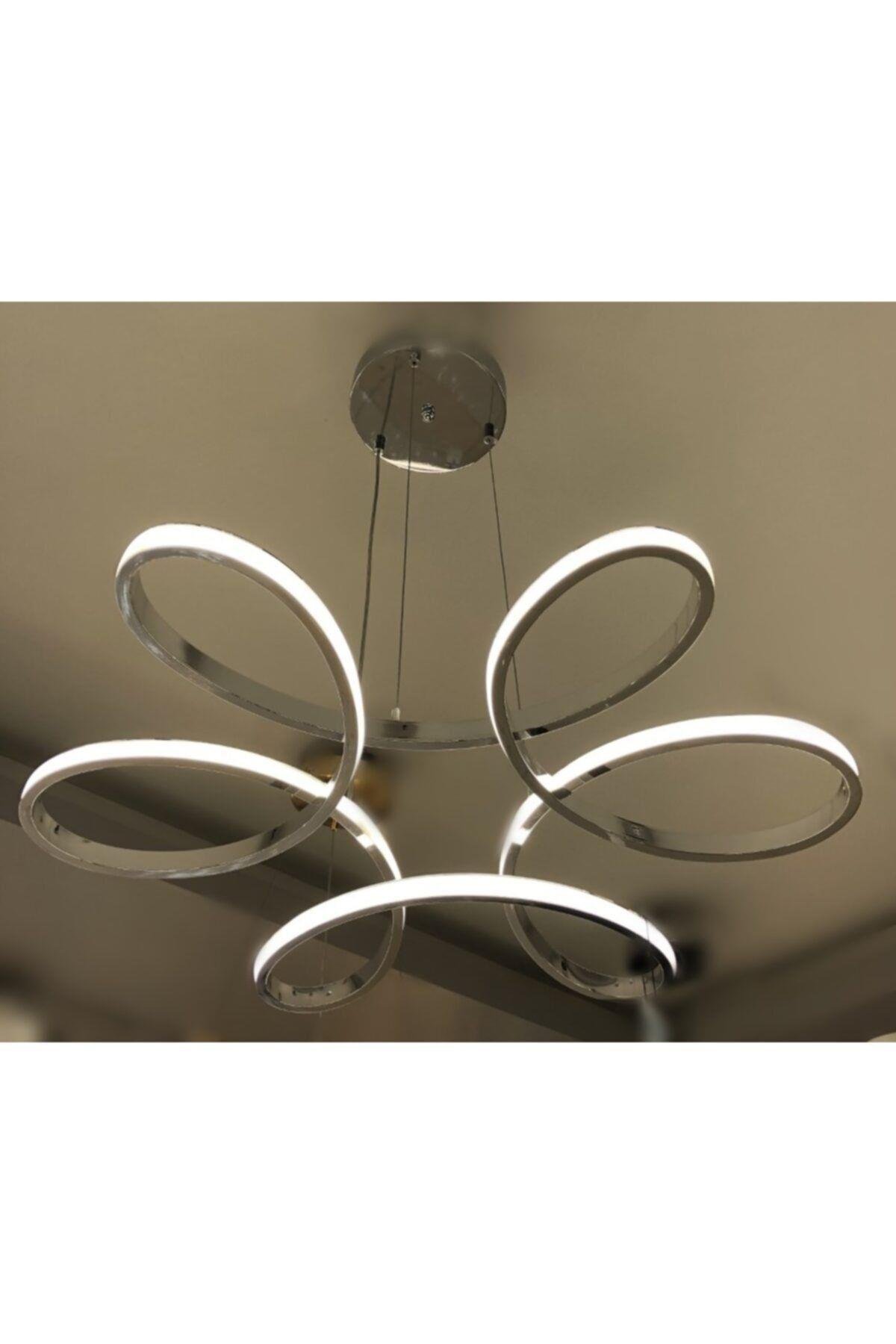 A Modern Sarkıt Power Led Avize Concept Ürün Krom