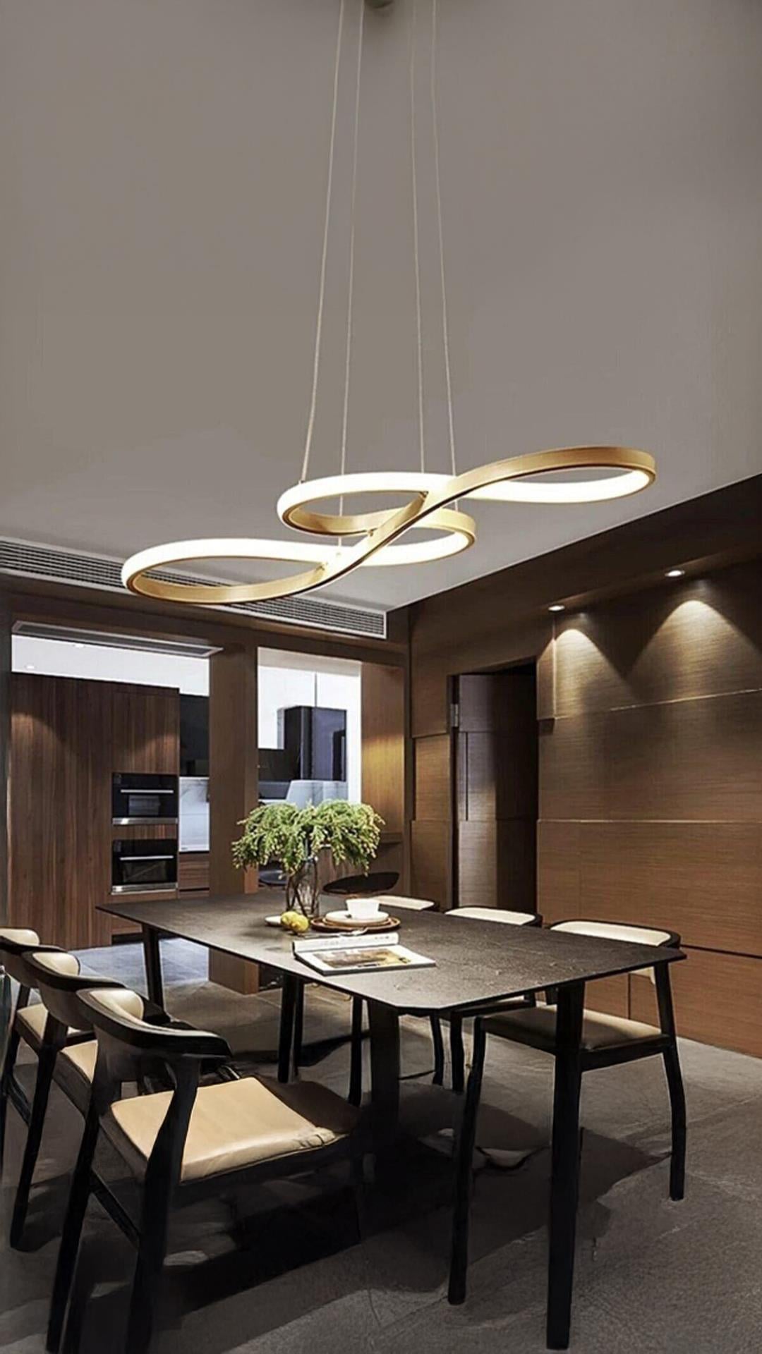 A Modern Sarkıt Power Led Avize Concept Ürün Gold Sarı Gün Işığı