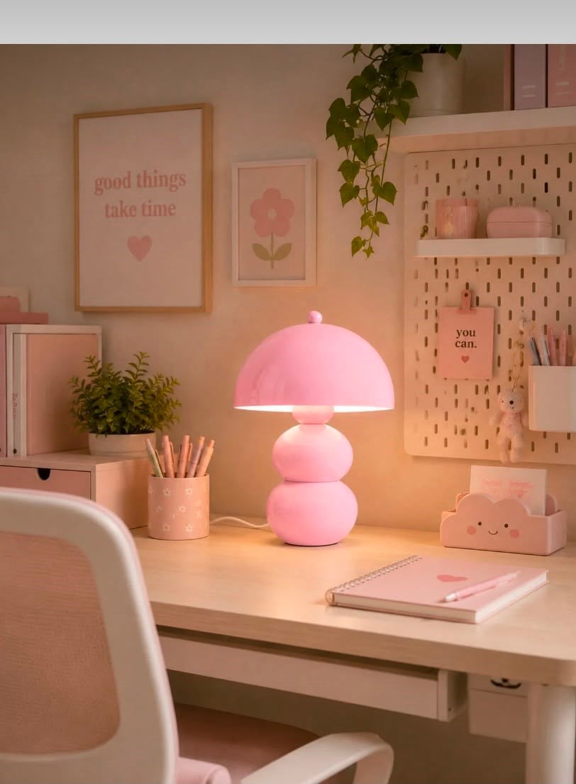 Hamilton Pembe Başlıklı Pembe Toplu Masa Lambası Pinterest Model Renkli Abajur Beyaz Kablolu