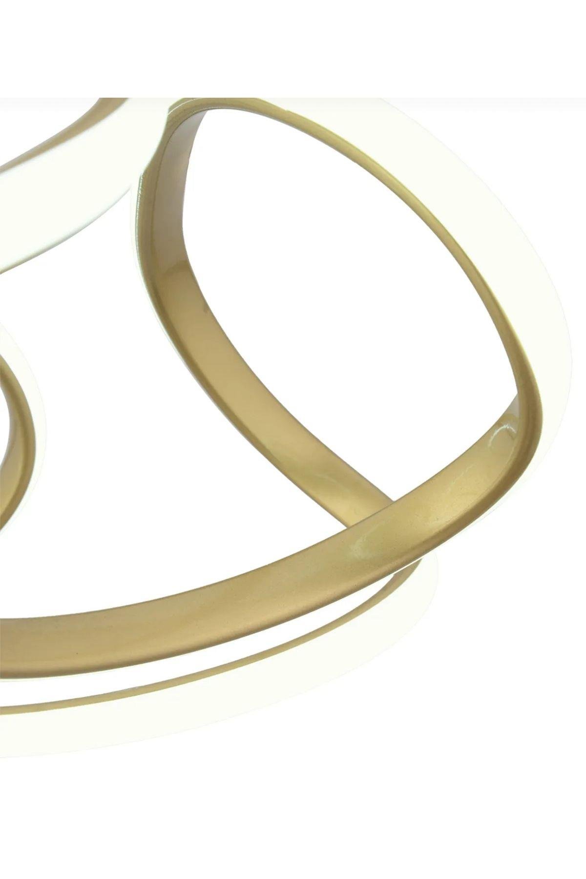 Ledli Modern Pagani Sarkıt Led Avize Eskitme Gold 45 Cm Büyük Boy