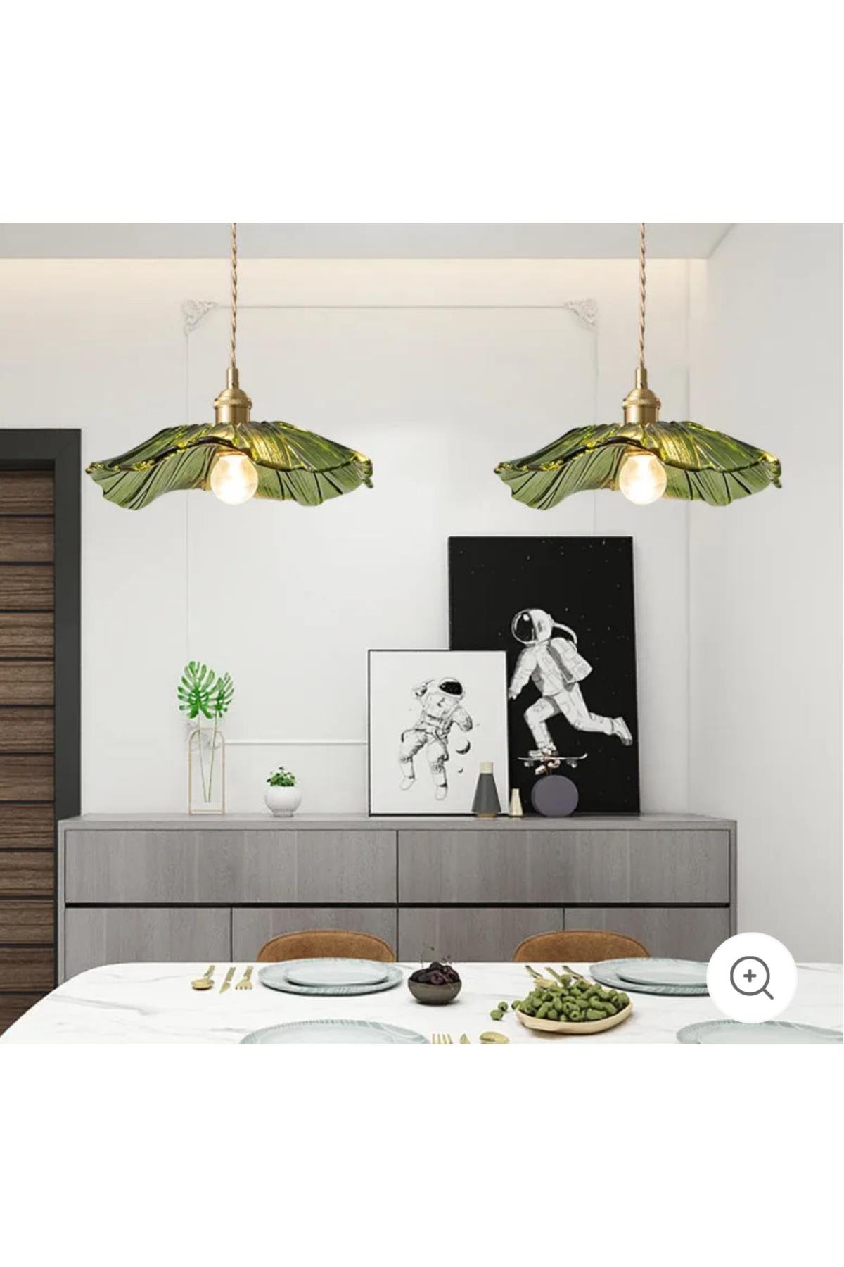 Luxury Classics Tekli Sarkıt Camlı Avize Şeffaf Kahve Örgülü Kablo