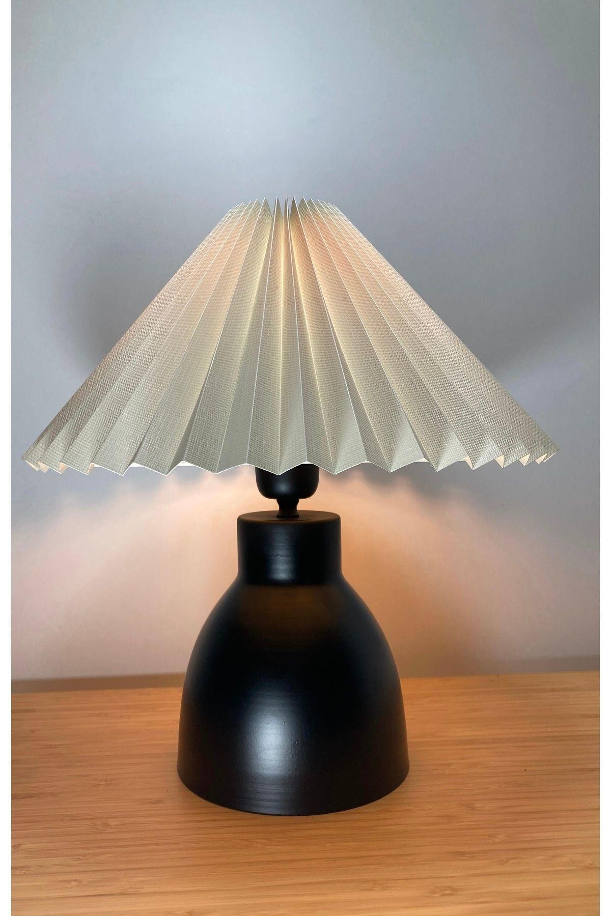 Modern Abajur Umbrella Abajur Şık Görsellik Katar Masa Lambası Elektrik Ile Çalışır