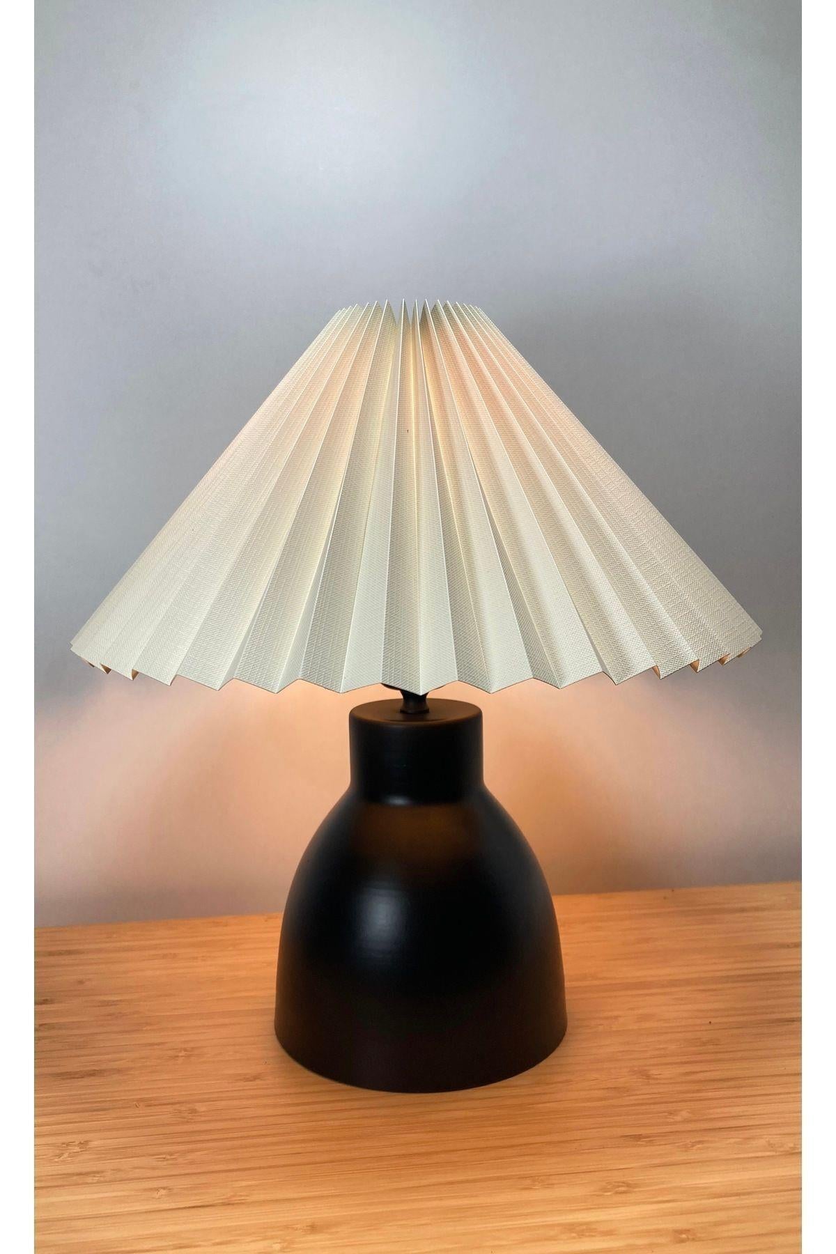 Modern Abajur Umbrella Abajur Şık Görsellik Katar Masa Lambası Elektrik Ile Çalışır