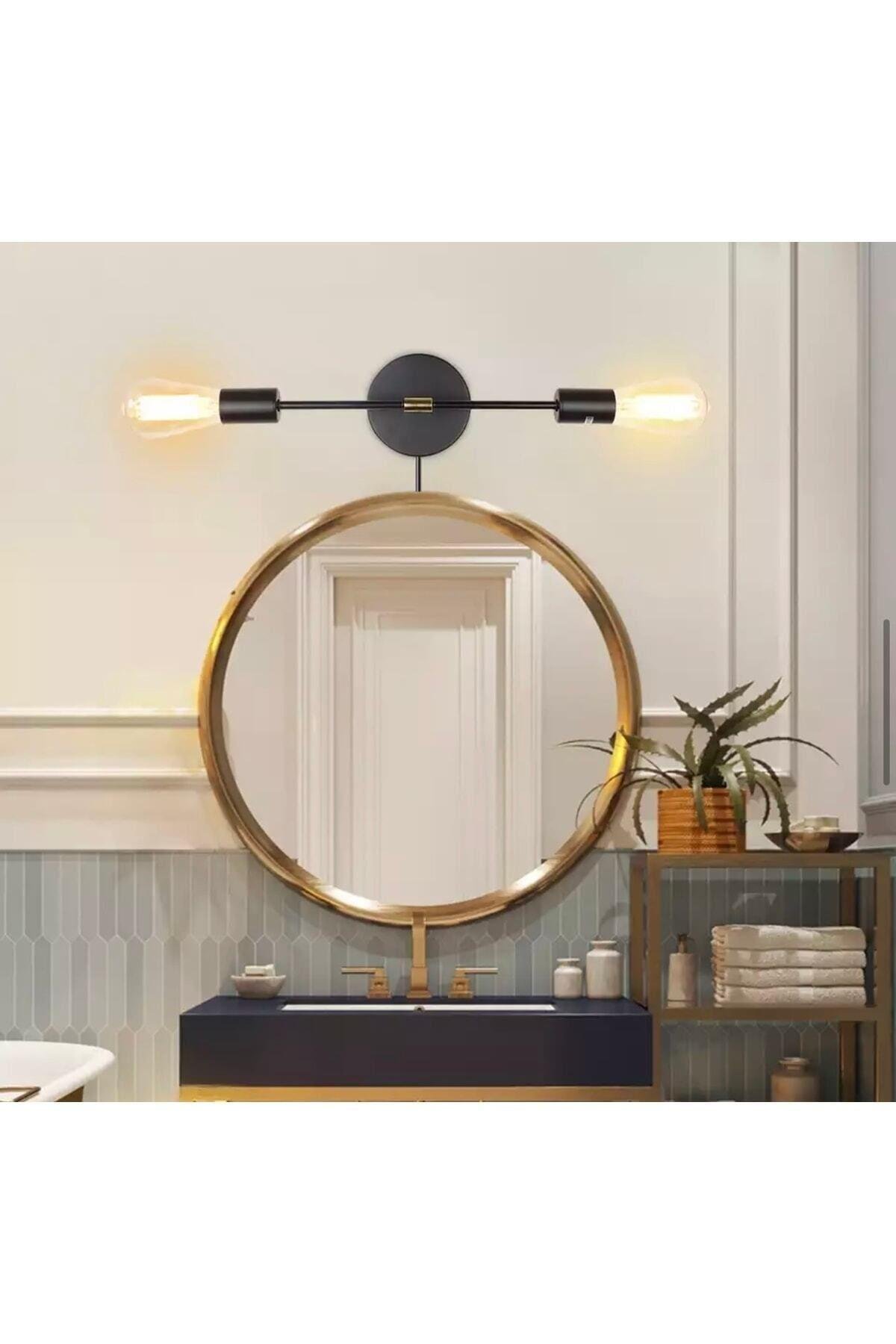 Modern Aplik Ferrera Mat Siyah Şık Görsellik Katar