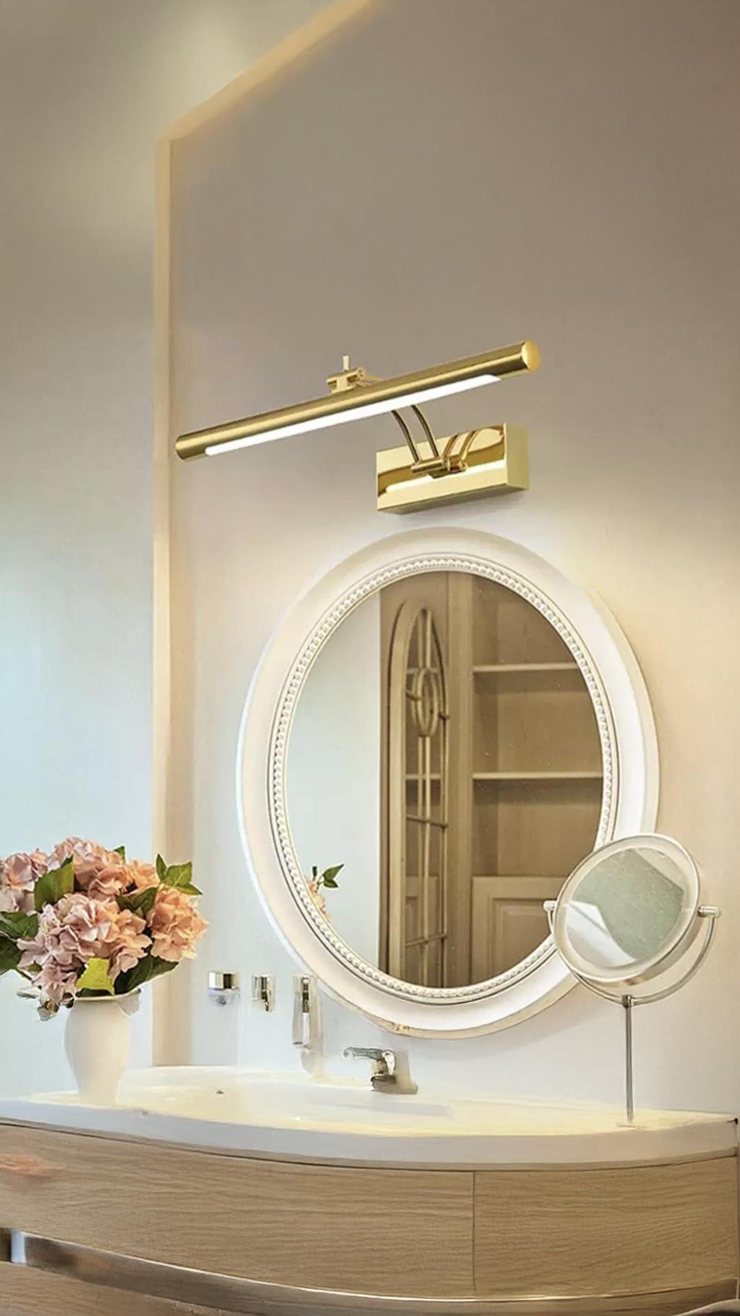 Modern Duvar Aplik Banyo Tablo Aydınlatma Kuğu Pelikan Aplik Gold Sarı Gün Işığı Ledli Aplik