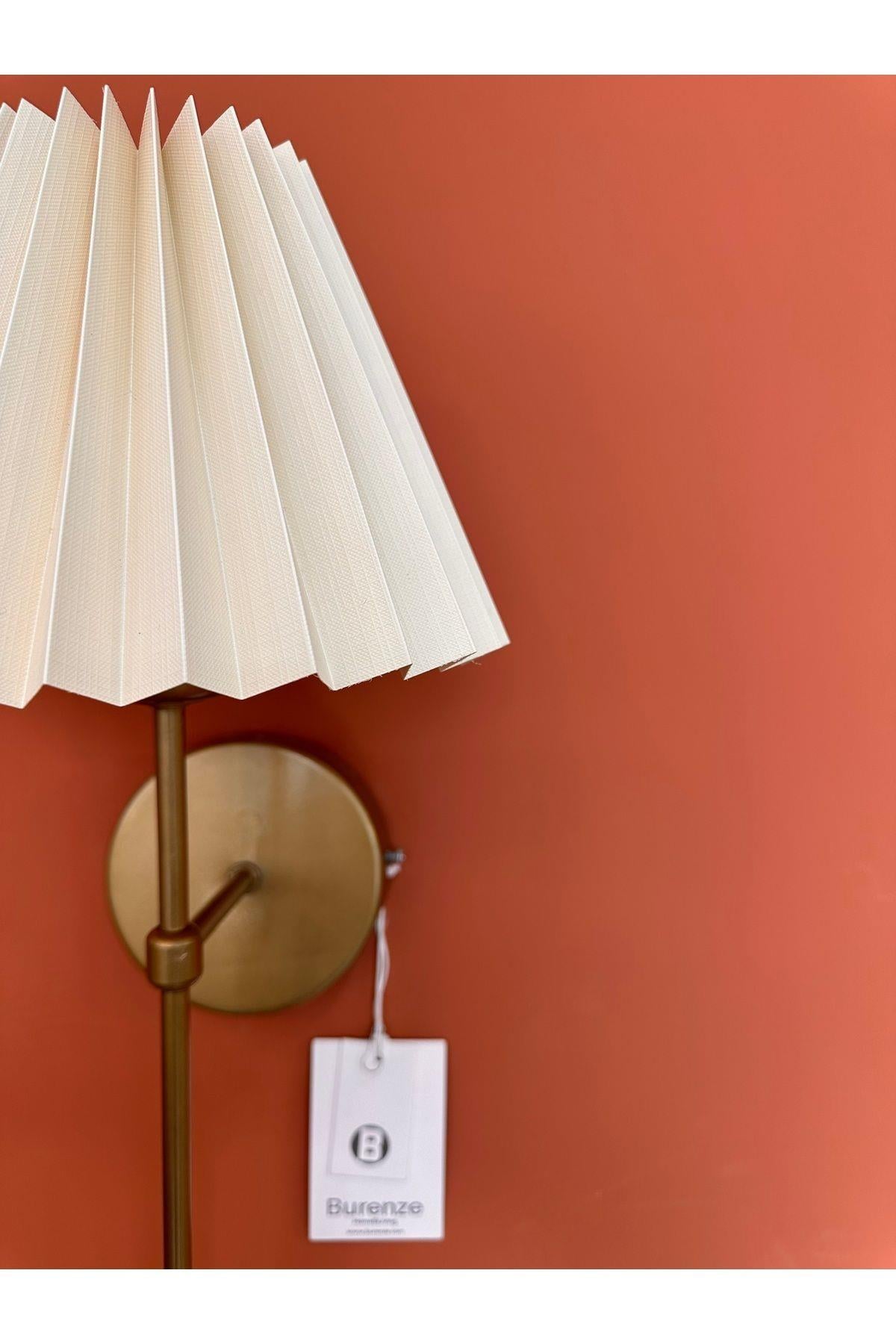 Modern Duvar Aplik Umbrella Pilli Aplik Eskitme Gold Power Ledli Gövde Umbrella Abajurlu