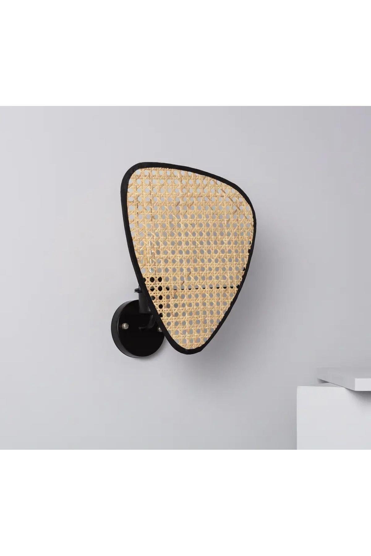 Modern Hasır Kablosuz Tak Çalıştır Ledli Pilli Aplik Hazeran Hasır Aplik