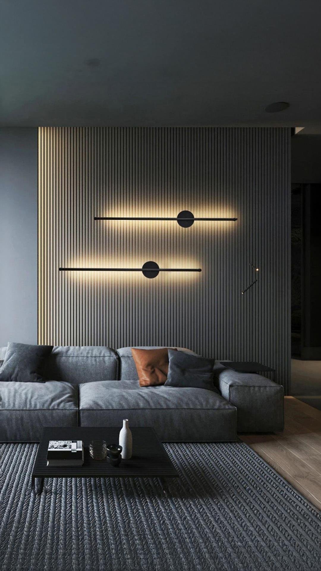 Modern Led Aplik Platinum 4000K Gün Işığı Şık Görsellik Katar Elektrik İle Çalışır 1 Adet Siyah