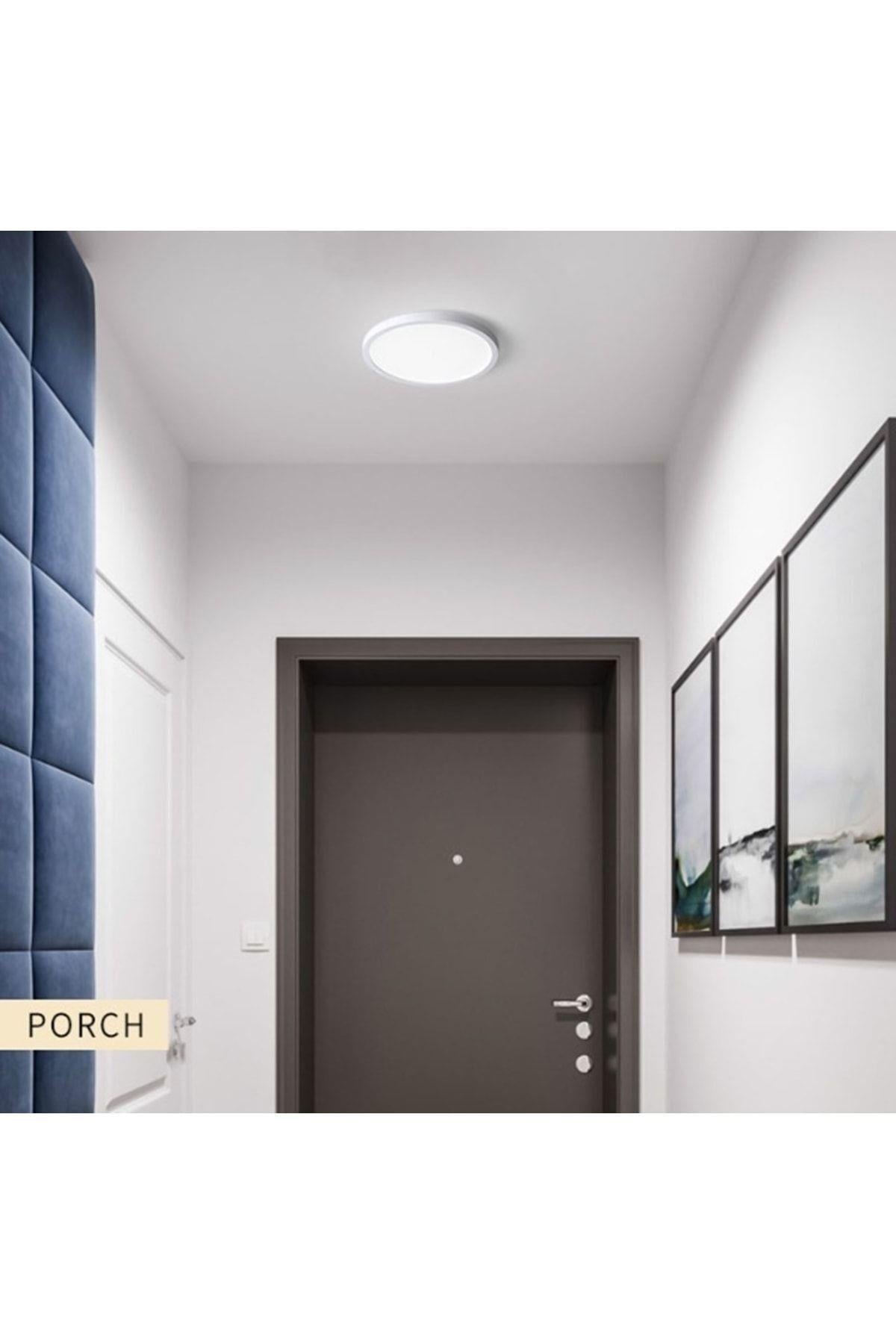 Modern Led Avize Tavana Sıfır Ledli Avize Plafonyer Led Avize Panel 6500k Buz Beyazı 18watt