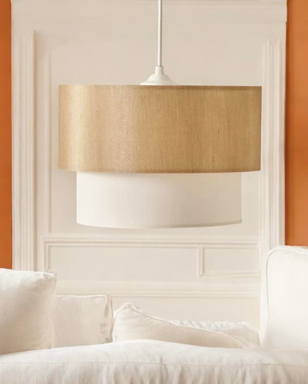 Modern Sarkıt Avize Mon Sir Sarkıt Avize Desert Beige ve Ekru Şık Görsellik Katar