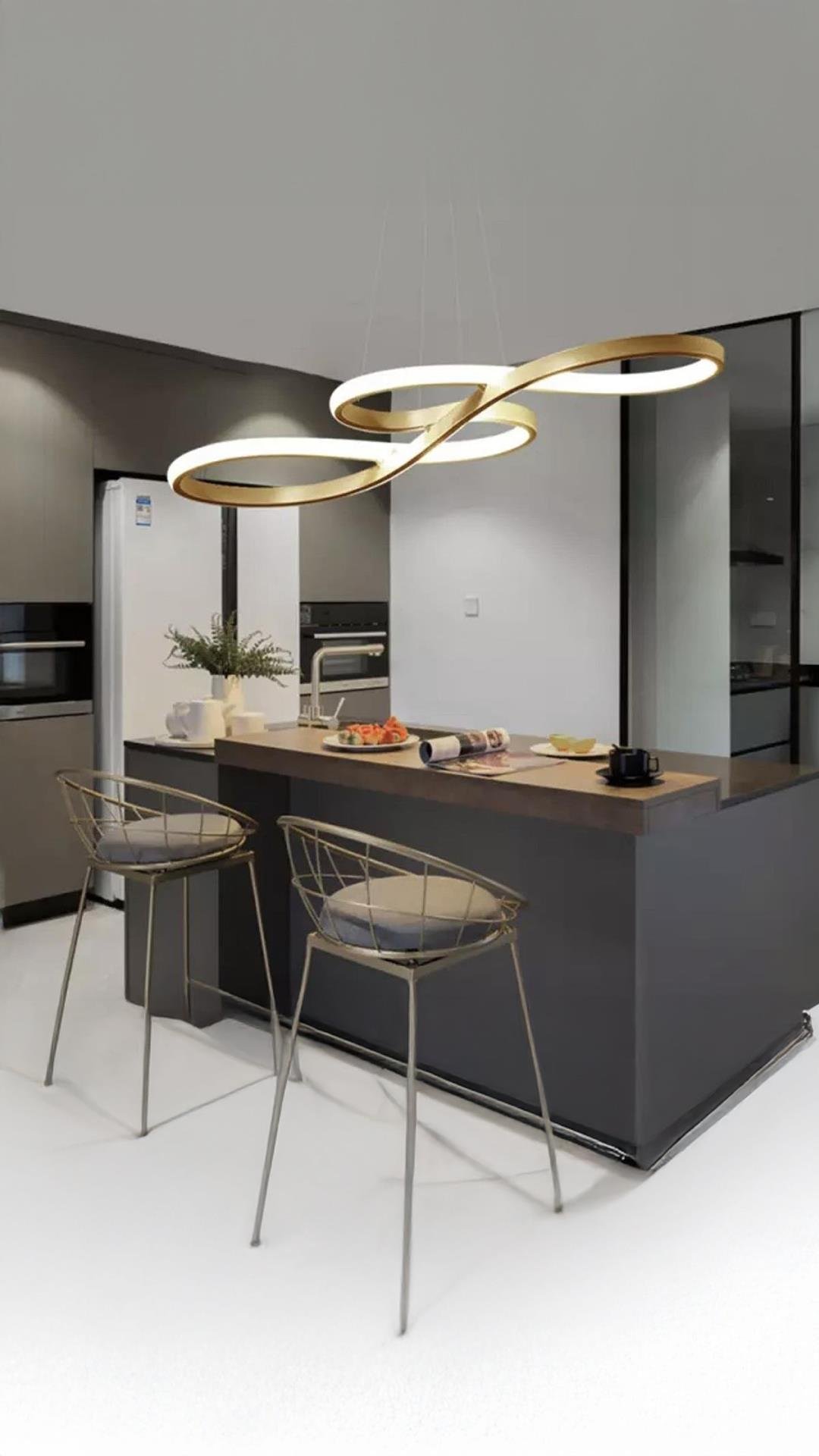 Modern Sarkıt Power Led Avize Eskitme Ledli Avize
