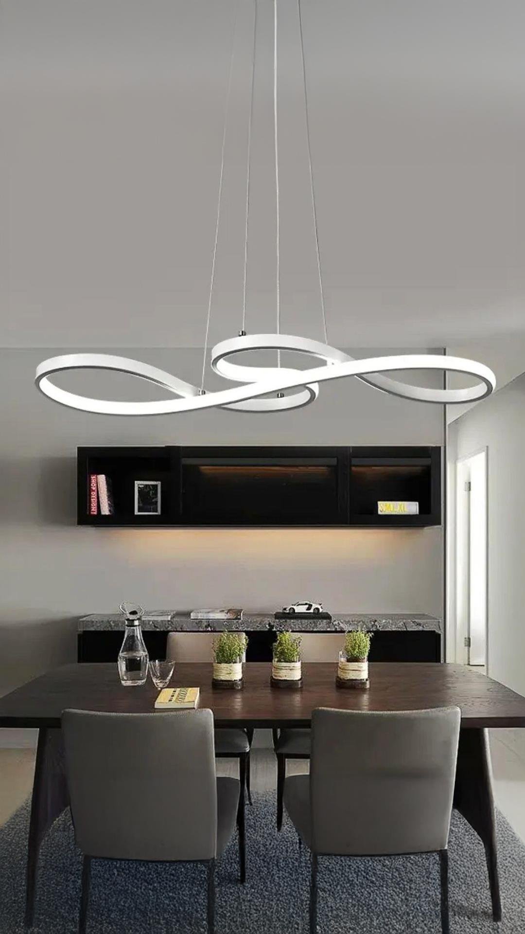 Modern Sarkıt Power Led Avize Krom Concept Ürün Beyaz Işık