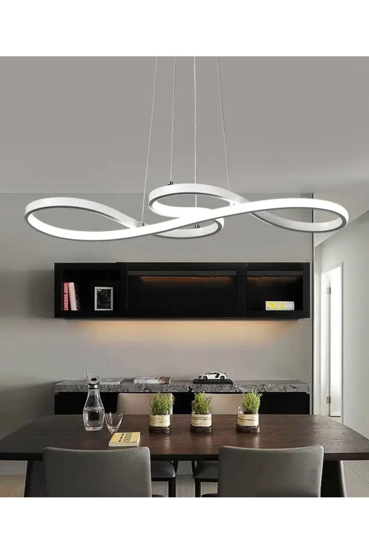 Modern Sarkıt Violino Power Led Avize Eskitme Gold Gün Işığı