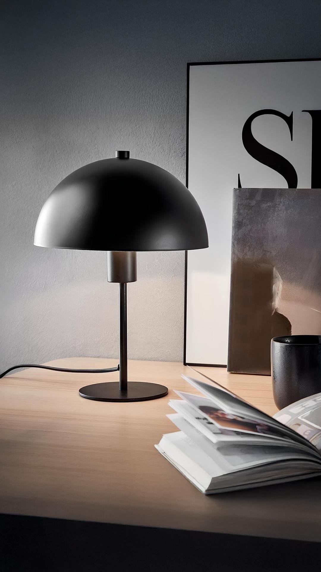 Modern Tasarım Mars Abajur Dekoratif Şık Masa Lambası Eskitme Gold Sarı Metal Gövde