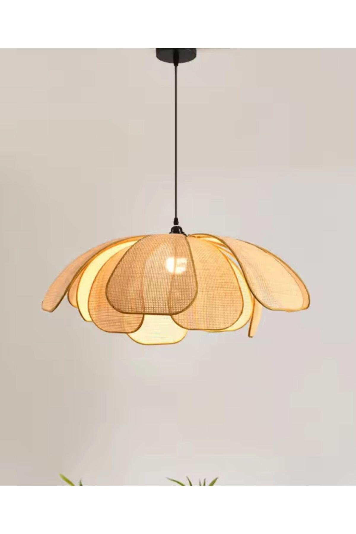 Modern Tasarım Rose Çiçek Avize Tavana Sıfır Boheme Salon Oturma Odası Mutfak Avizesi