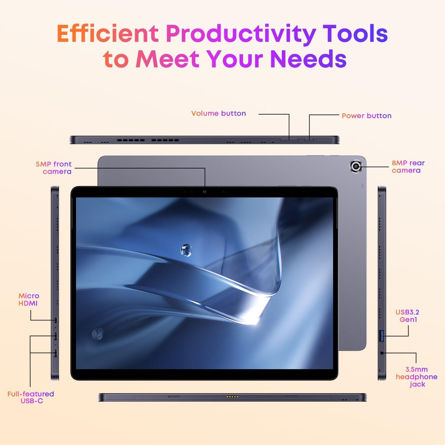 Chuwi HI10 Max 3K İntel N150CPU 1TB Depolama 12GB Ram WIN11PRO 2 In1 13'' Tablet Pc+Klavye+Kalem+Mouse+Türkçe Klavye Sticker