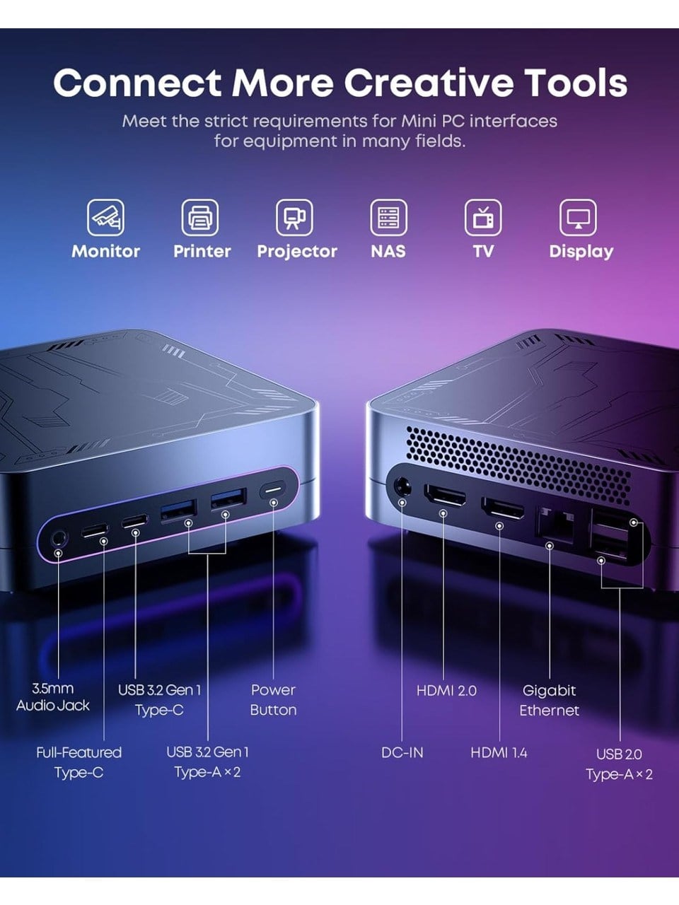 Chuwi Larkbox S Intel I3 1220P 16GB Ram 512GB SSD Windows 11 Mini Masaüstü Bilgisayar