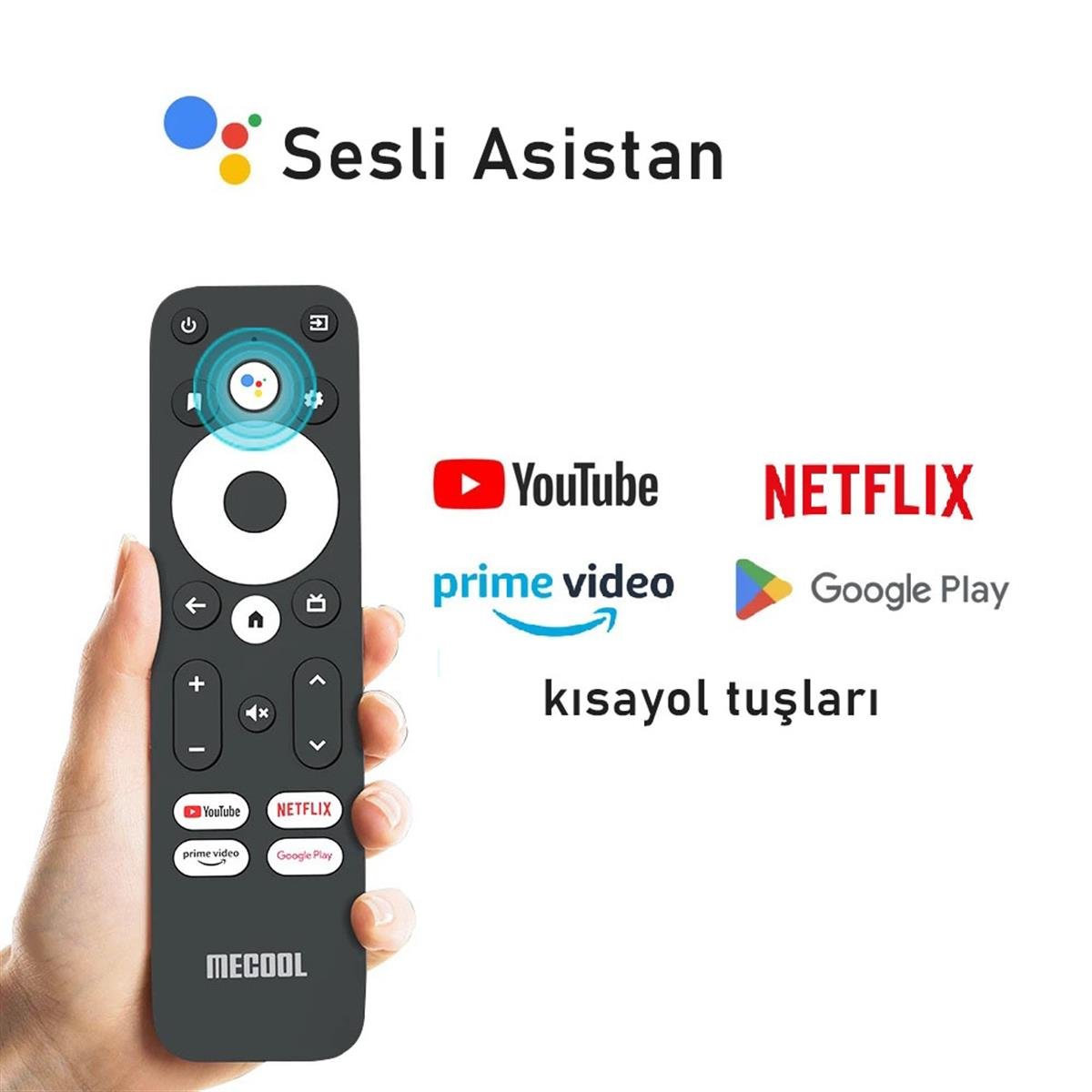 Mecool KM2 Plus İçin Sesli Komut Özellikli Uzaktan Kumanda