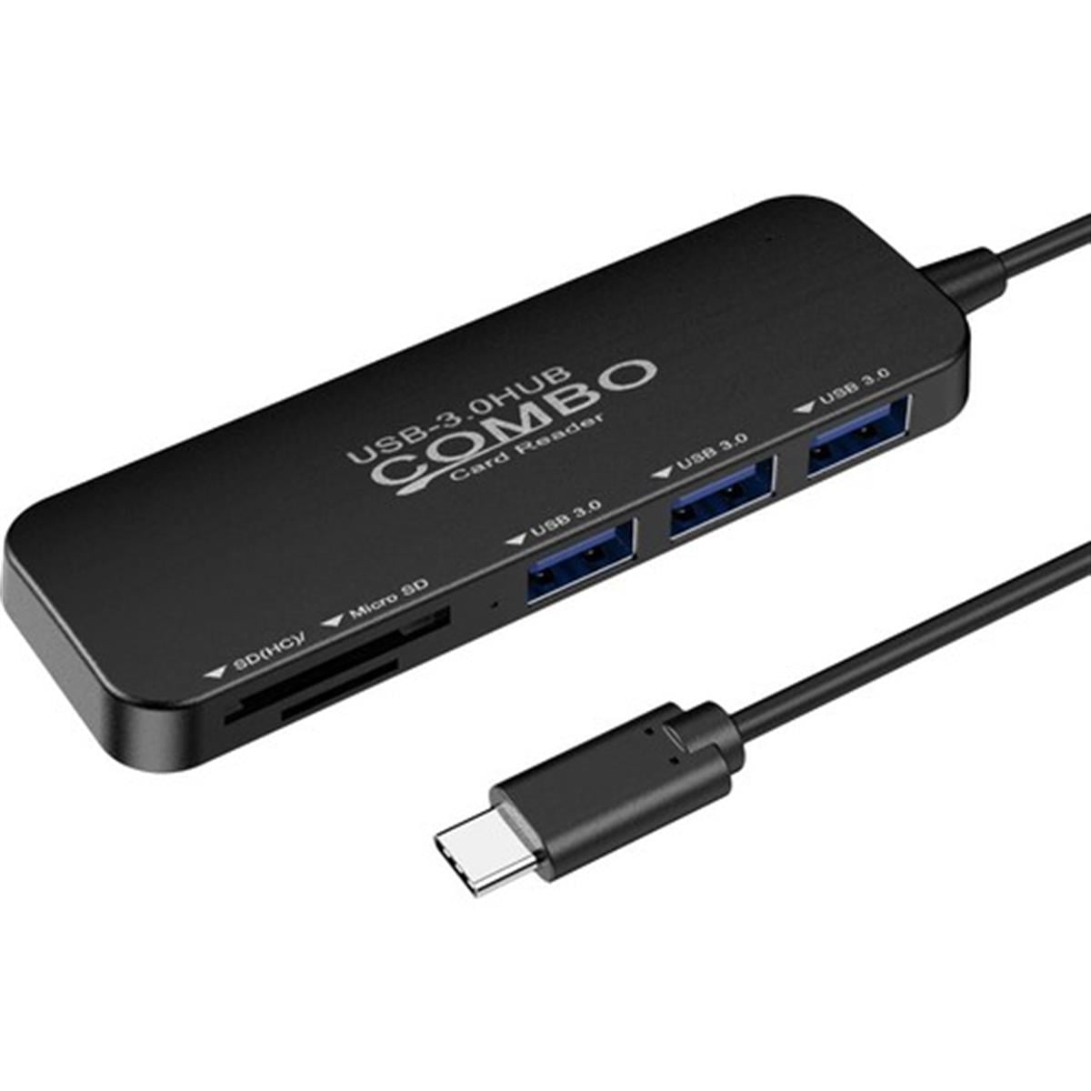 Techstorm Combo USB 3.0 Çoğaltıcı MicroSD Kart Okuyucu Hub TYPE-C