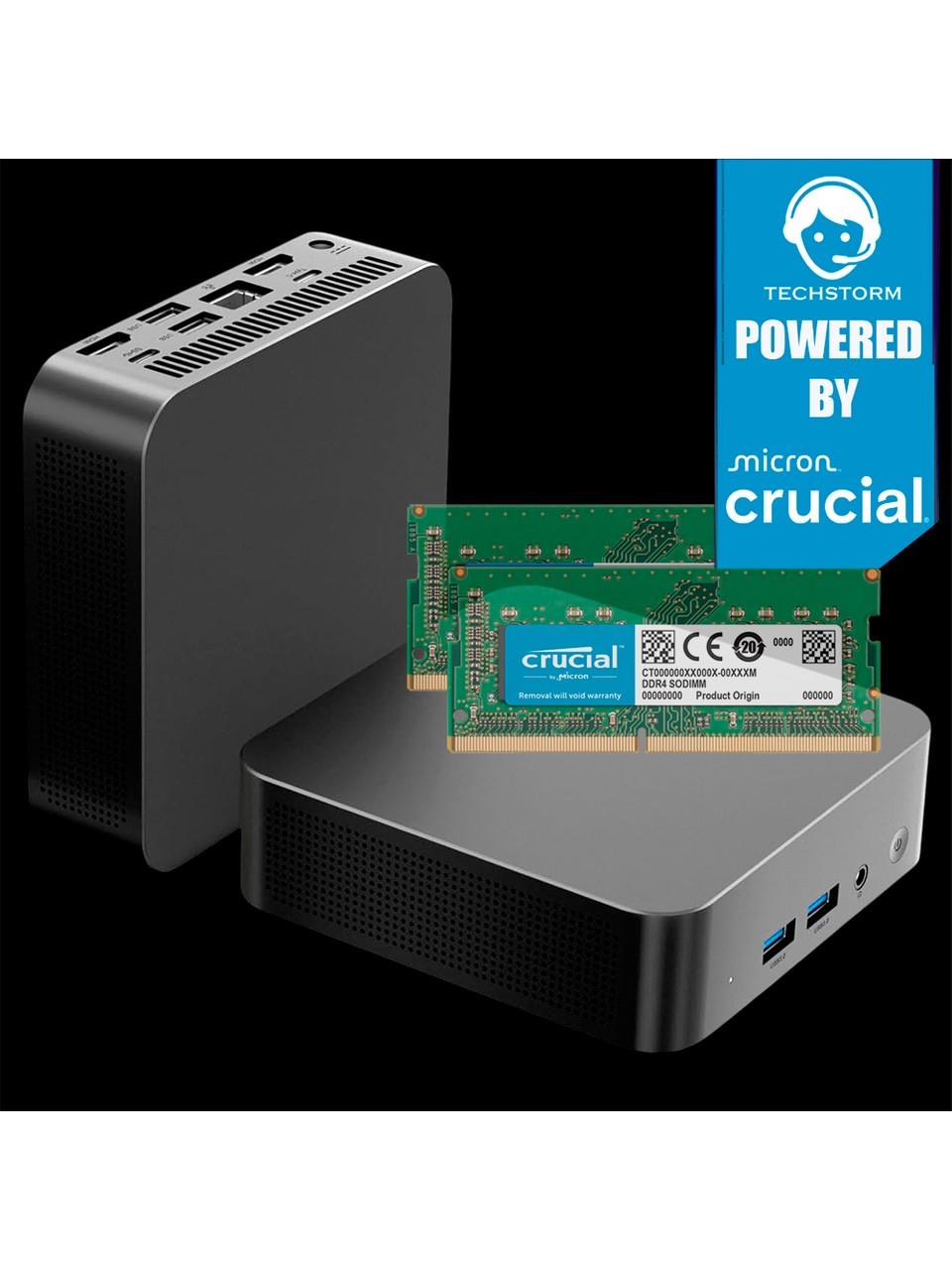 Techstorm Twister Intel N150 İşlemci 16 GB Ram 512 GB Nvme Depolama Win11 Pro Mini PC