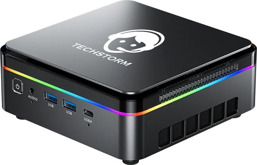 Techstorm Typhoon AMD Ryzen™ AI 9 HX 370 Cpu 32 GB DDR 5 RAM 1 TB NVME Win11 Pro Mini Masaüstü Bilgisayar