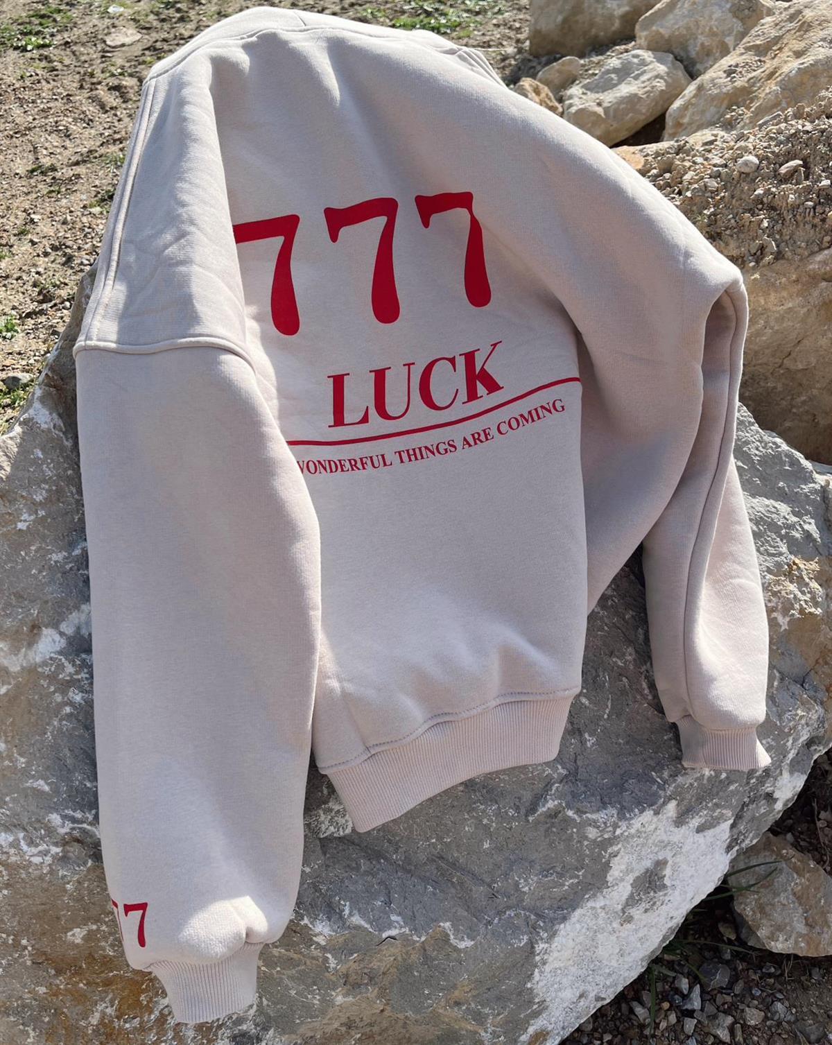 777 Luck Manifest Oversize Sweatshirt