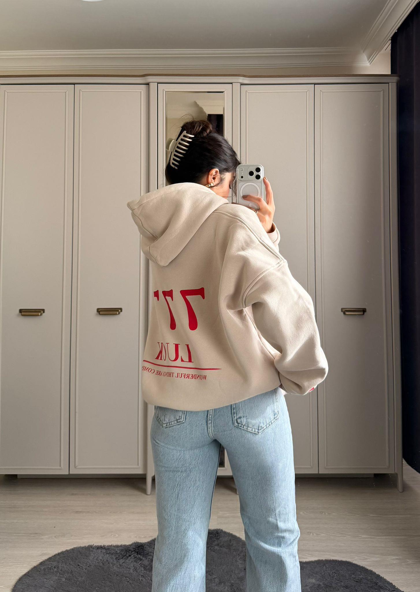777 Luck Manifest Oversize Sweatshirt