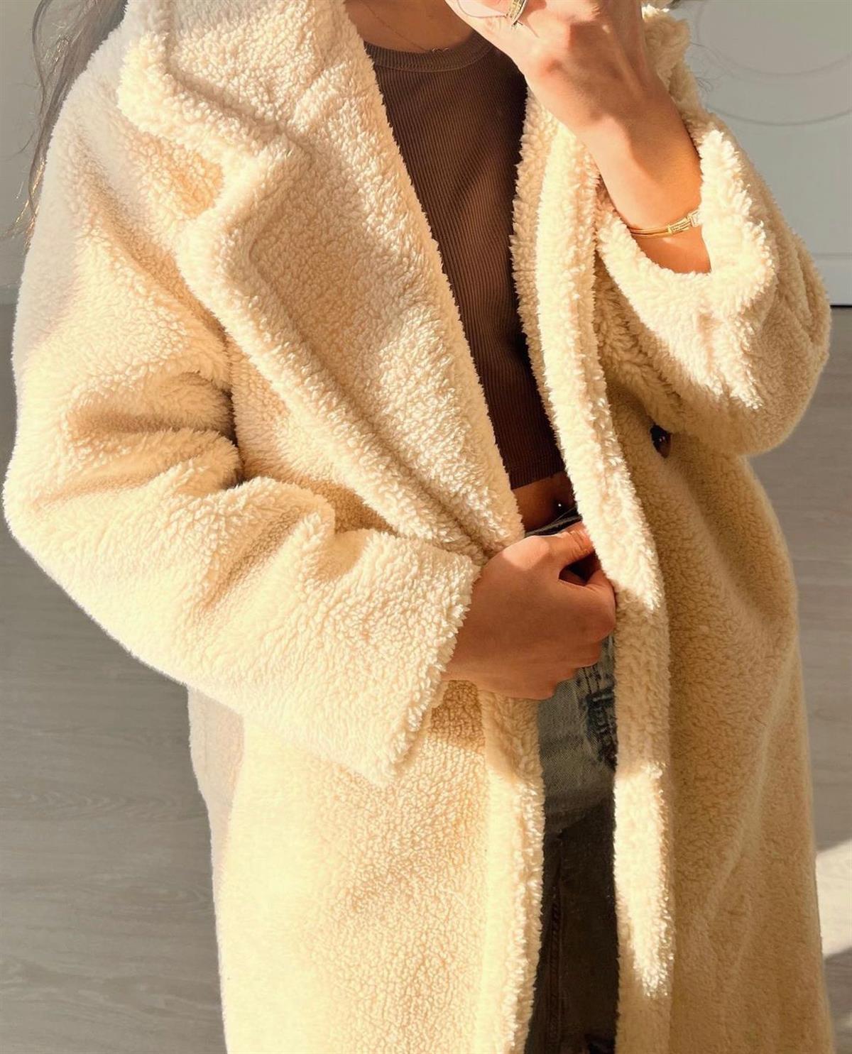 Bej Teddy Maxi Kaban