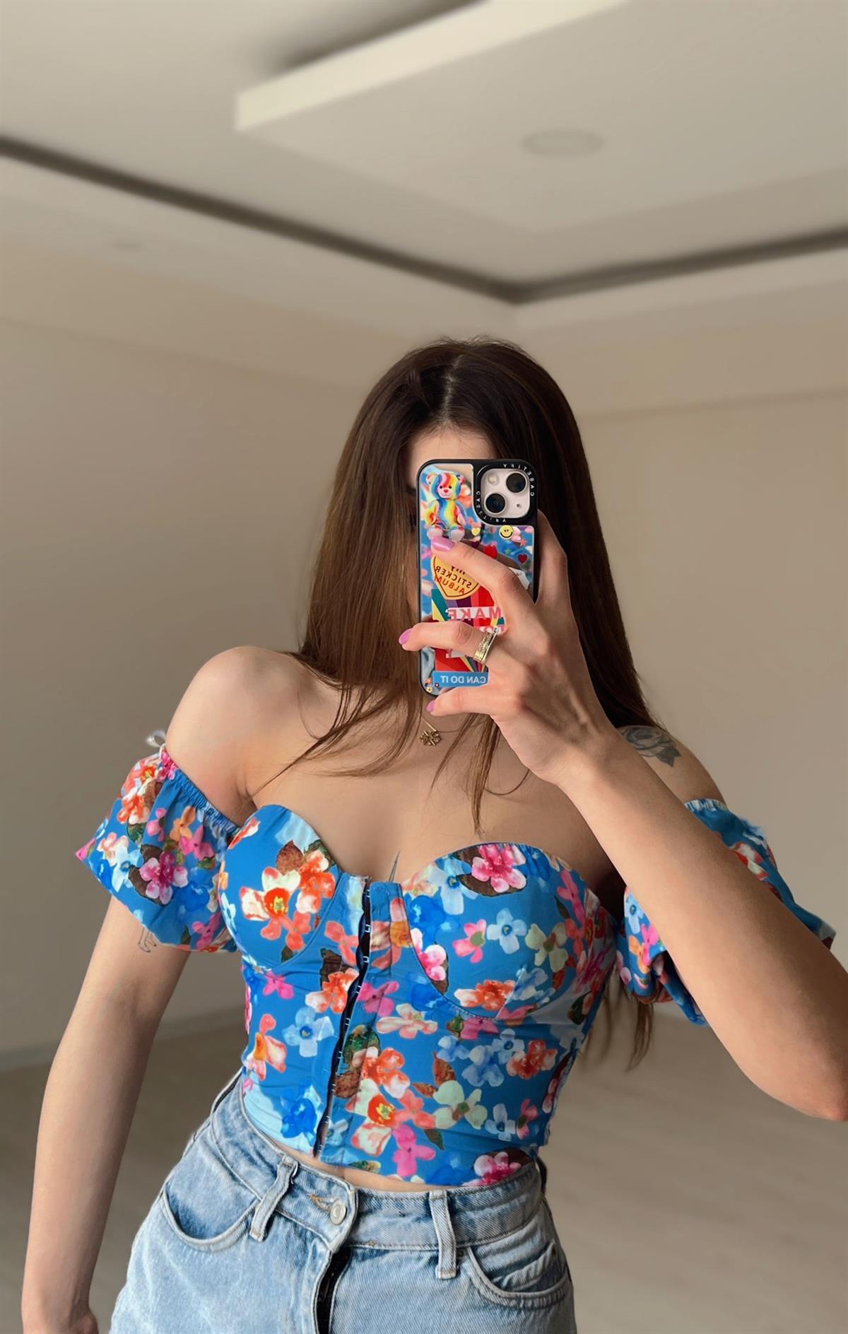 Fairy Çiçek Desen Gloplu Top I