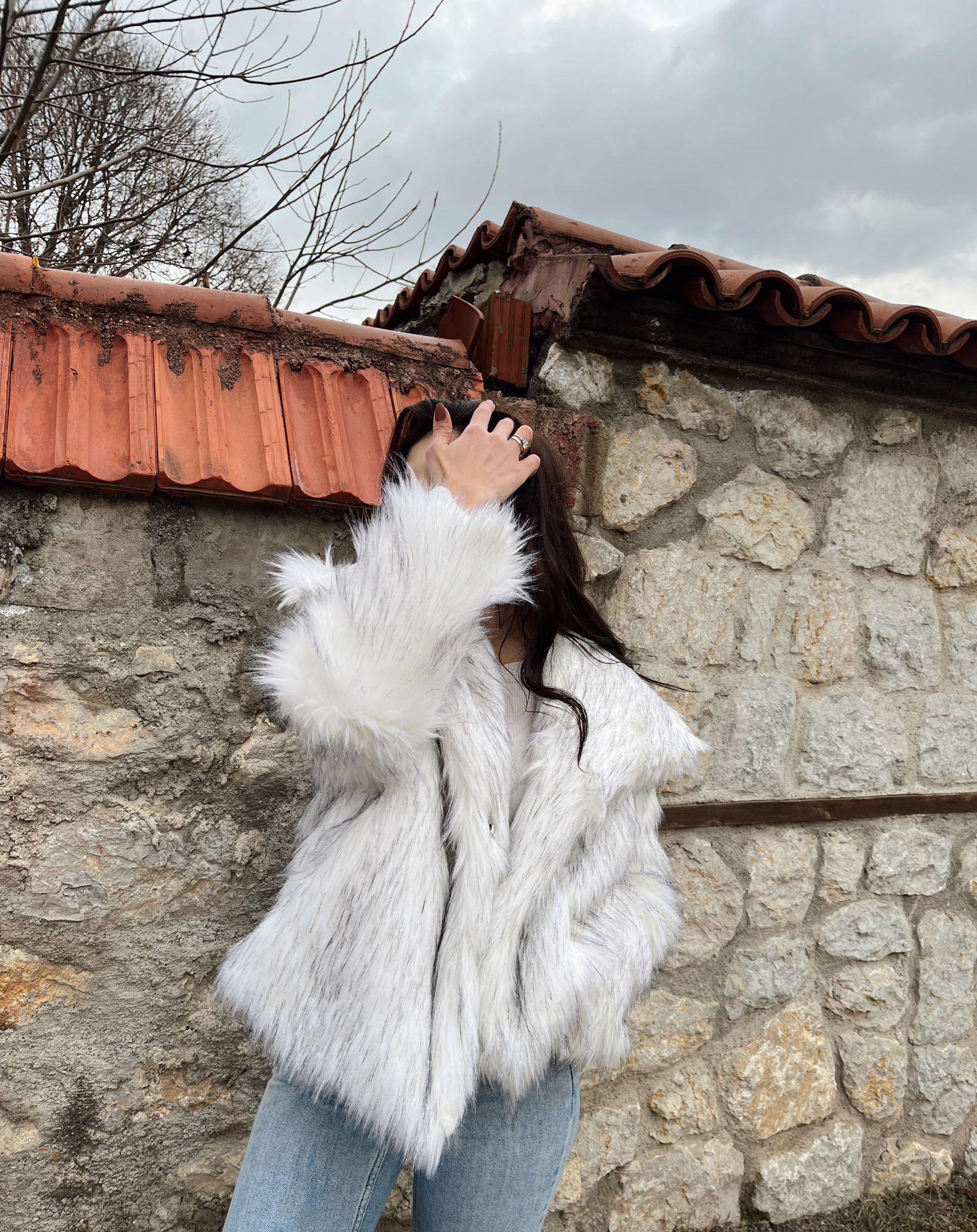 Foxy Katlı Yaka Premium Kürk