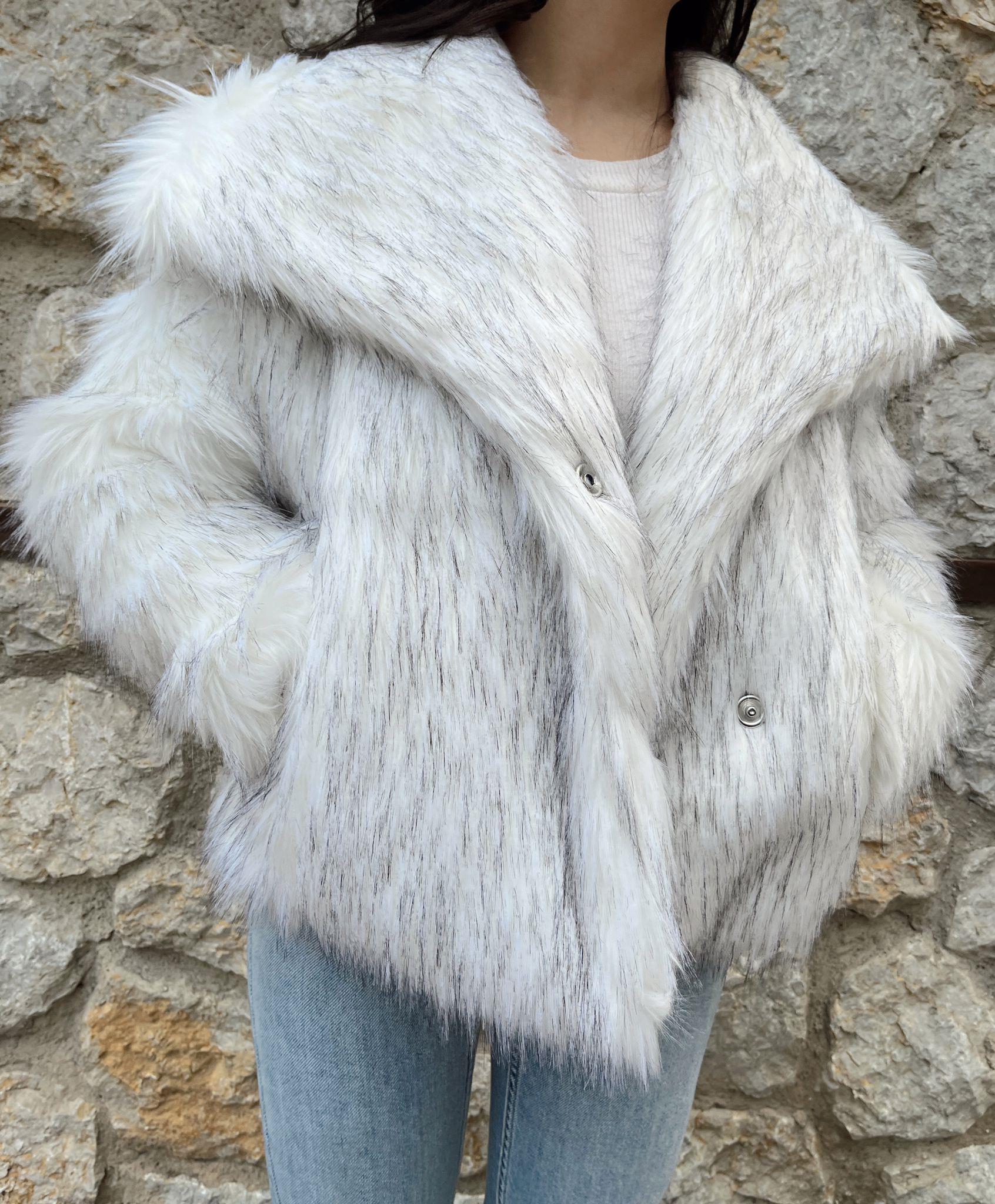 Foxy Katlı Yaka Premium Kürk