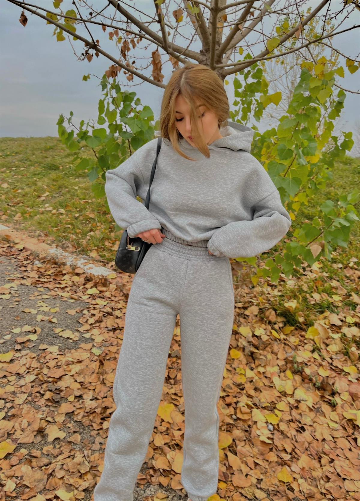 Gri Jogger Eşofman Takımı