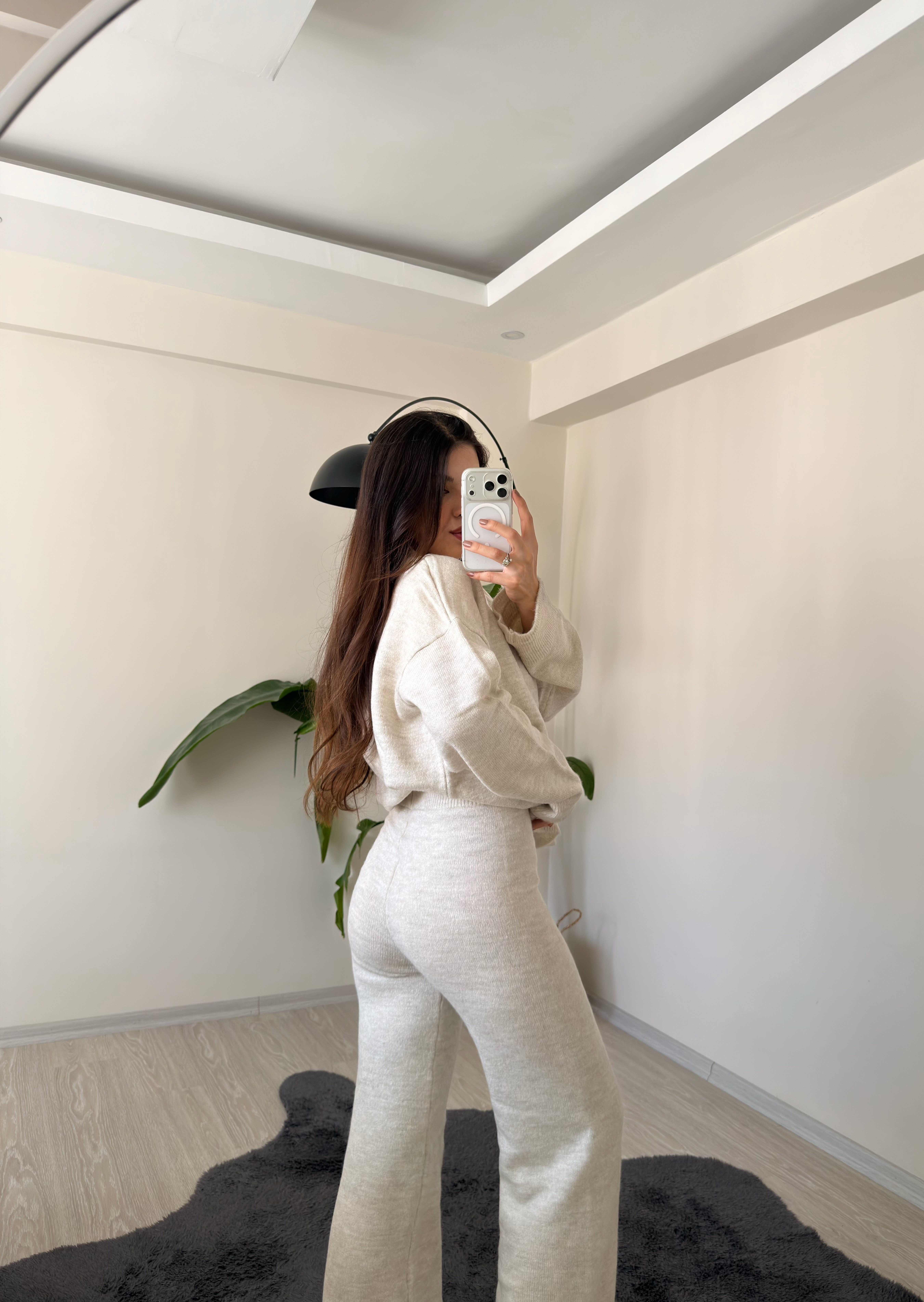 Joelle Hırkalı Triko Takım Taş