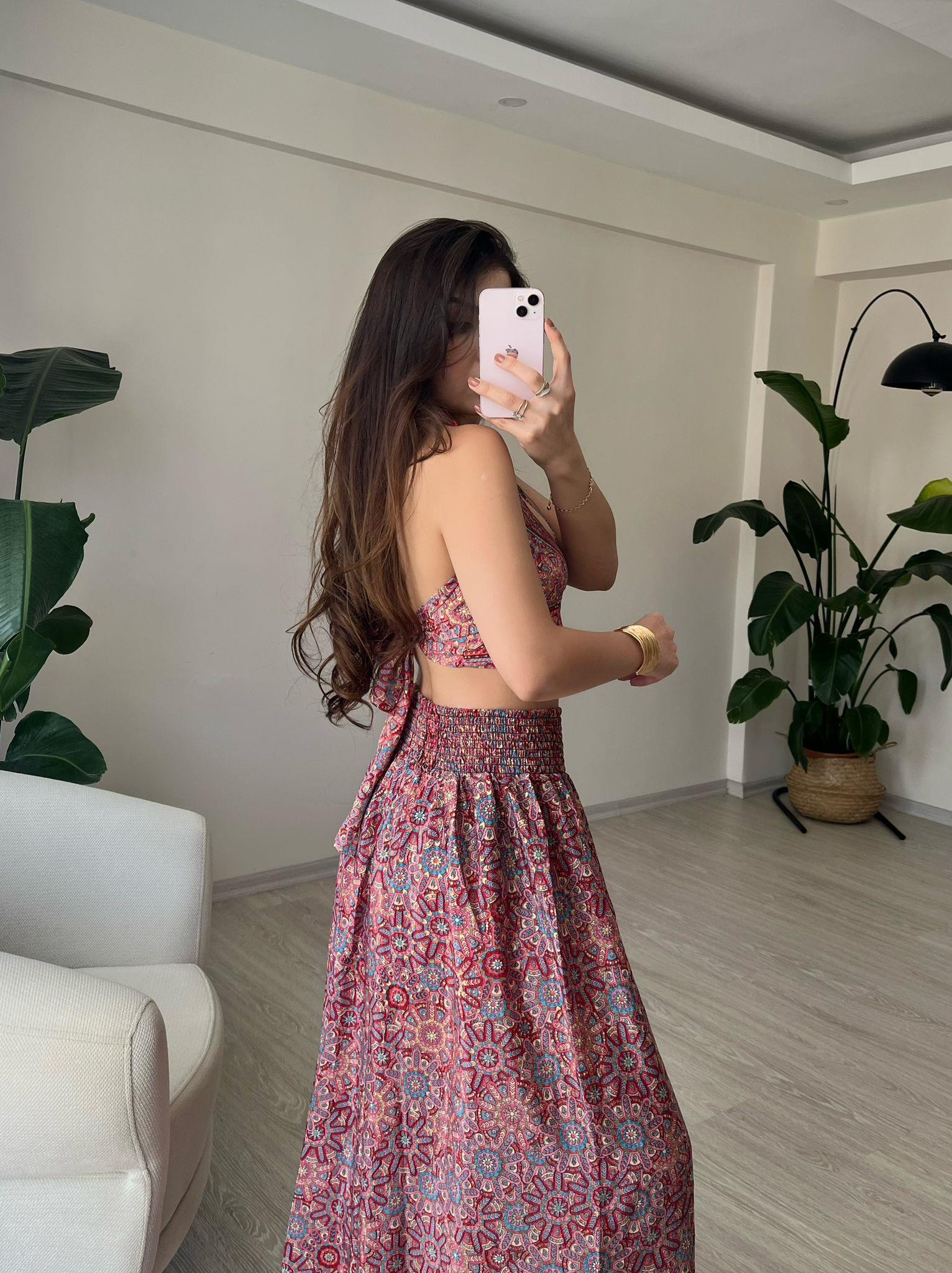 Mantra İpek Kimono Büstiyer Pantolon Üçlü Takım VI